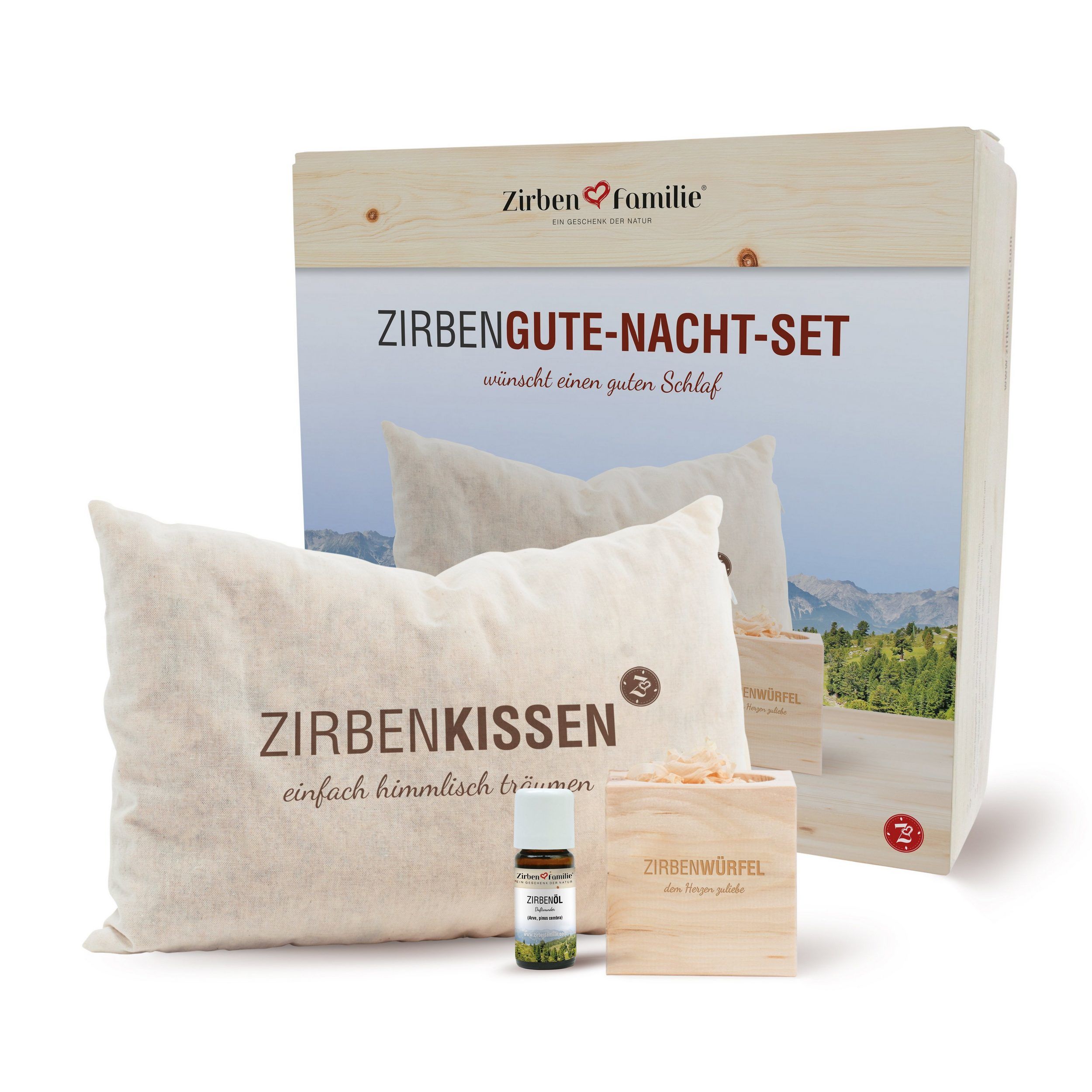 Zirben Kombipack Gute Nacht Set Zirbenfamilie Zirben Kombipack Gute Nacht Set Zirbenfamilie