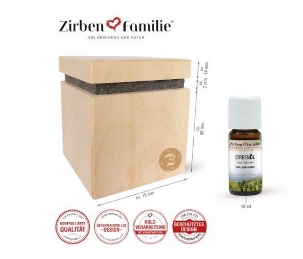 Zirbenwürfel Premium Edition Breite und Länge