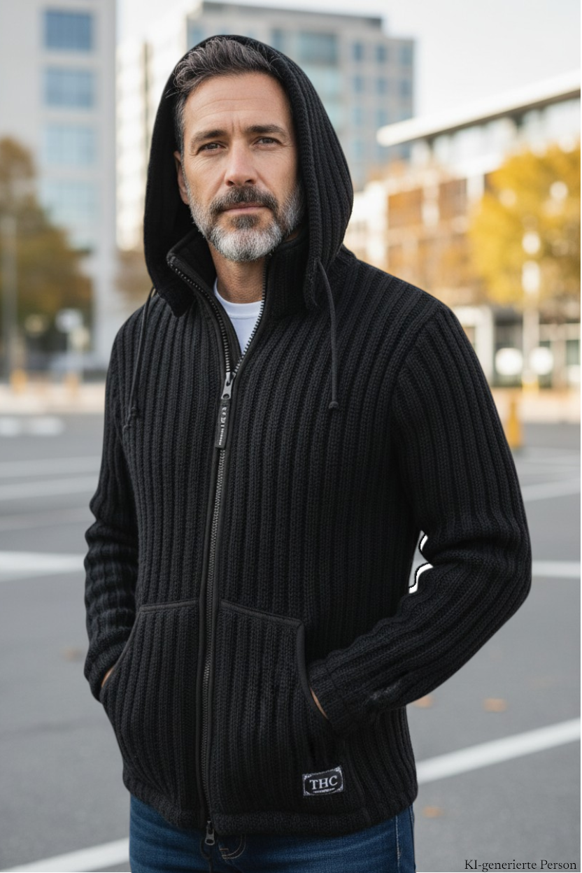 THC Schafwoll Strickjacke 721 KI-Generiert Model 1 THC Schafwoll Strickjacke 721 KI-Generiert Model 1