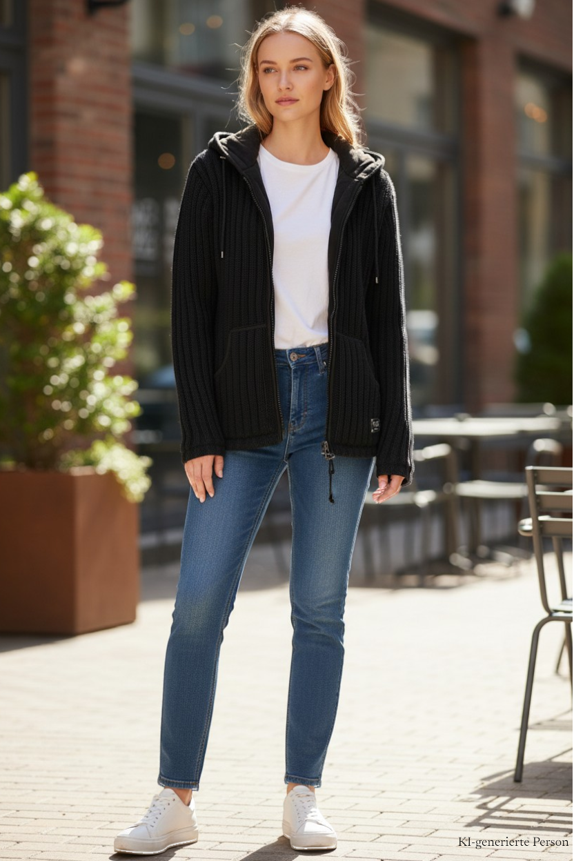 THC Schafwoll Strickjacke 721 KI-Generiert Model 2 THC Schafwoll Strickjacke 721 KI-Generiert Model 2