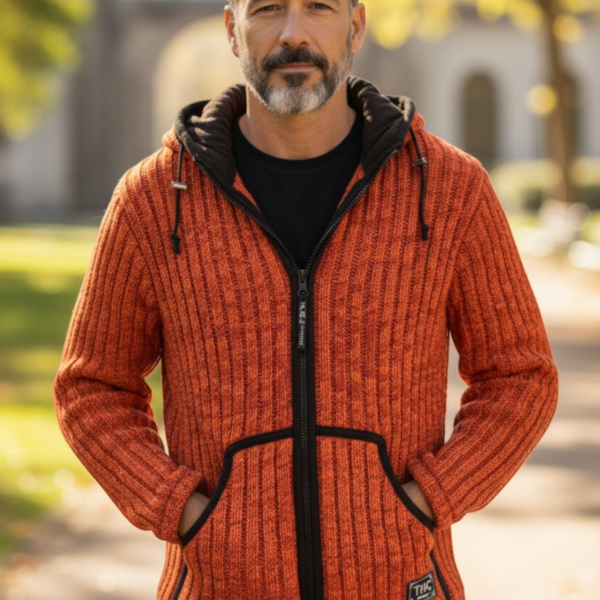 THC Schafwoll Strickjacke 719 KI-Generiert Model 2