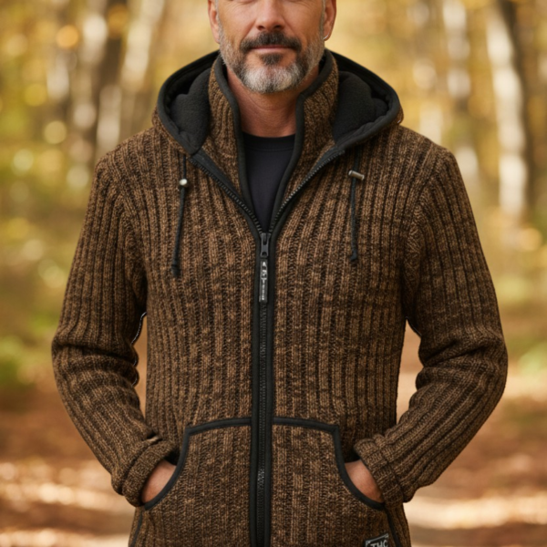 THC Schafwoll Strickjacke 718 KI-Generiert Model 2