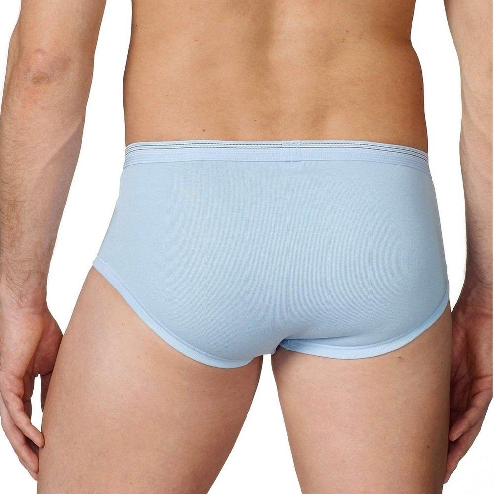 v Calida Slip Twisted Cotton blau - von hinten