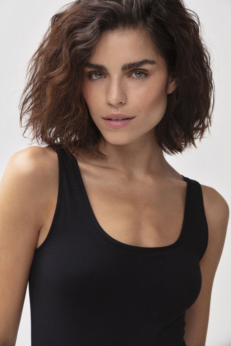 Mey Top Organic schwarz - von vorne