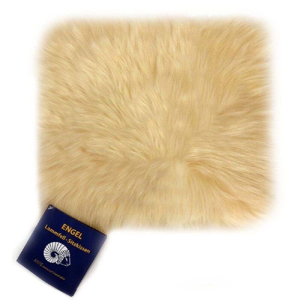 Sitzkissen Lammfell 45cm x 45cm Champagner Sitzkissen Lammfell 45cm x 45cm Champagner