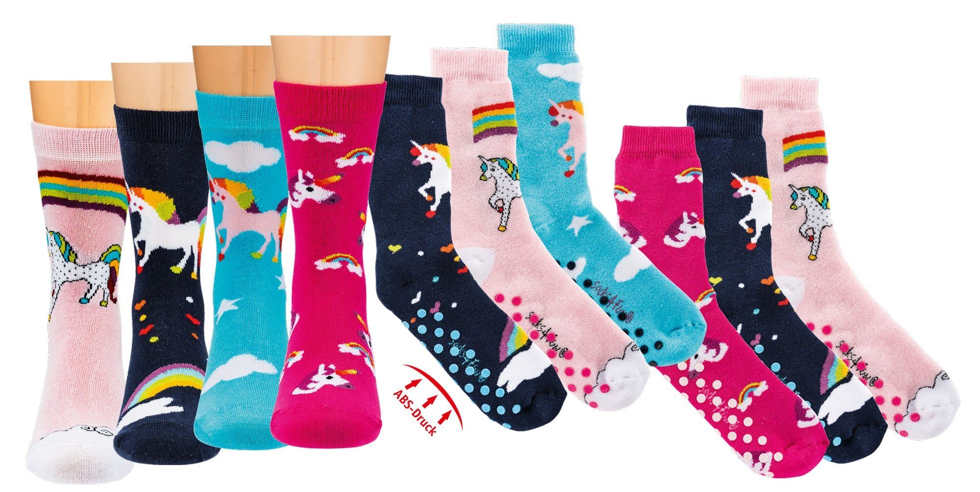 Socks 4 Fun Kindersocken ABS Einhorn Socks 4 Fun Kindersocken ABS Einhorn