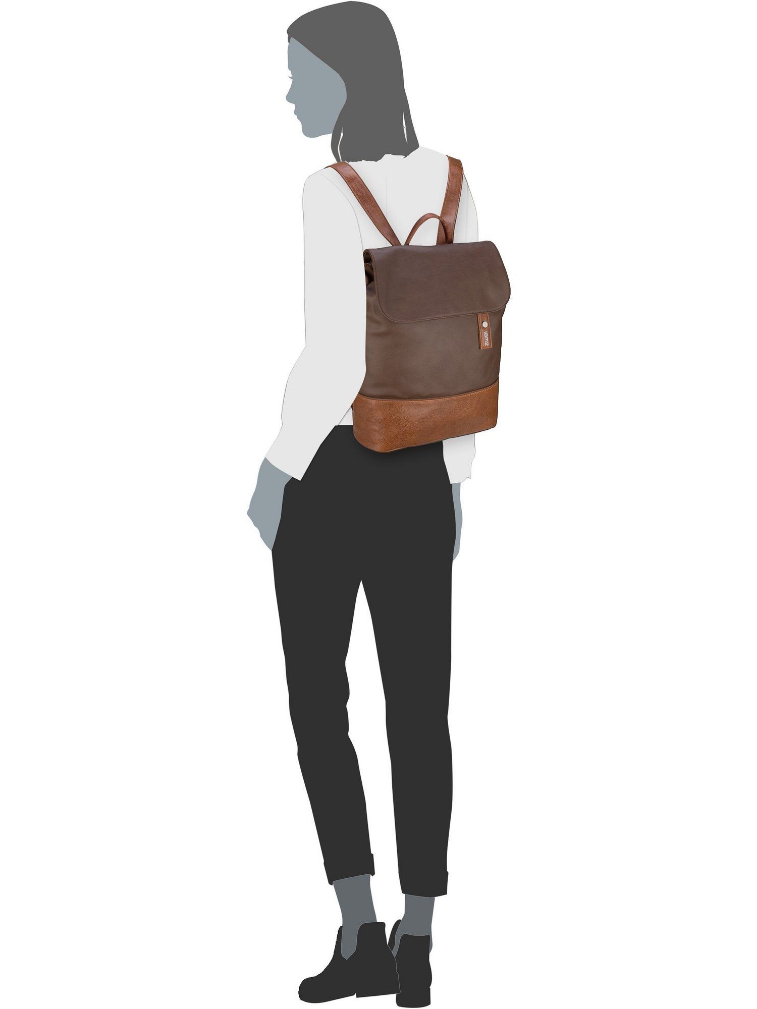 Zwei Rucksack Jana JR13 - getragen Zwei Rucksack Jana JR13 - getragen