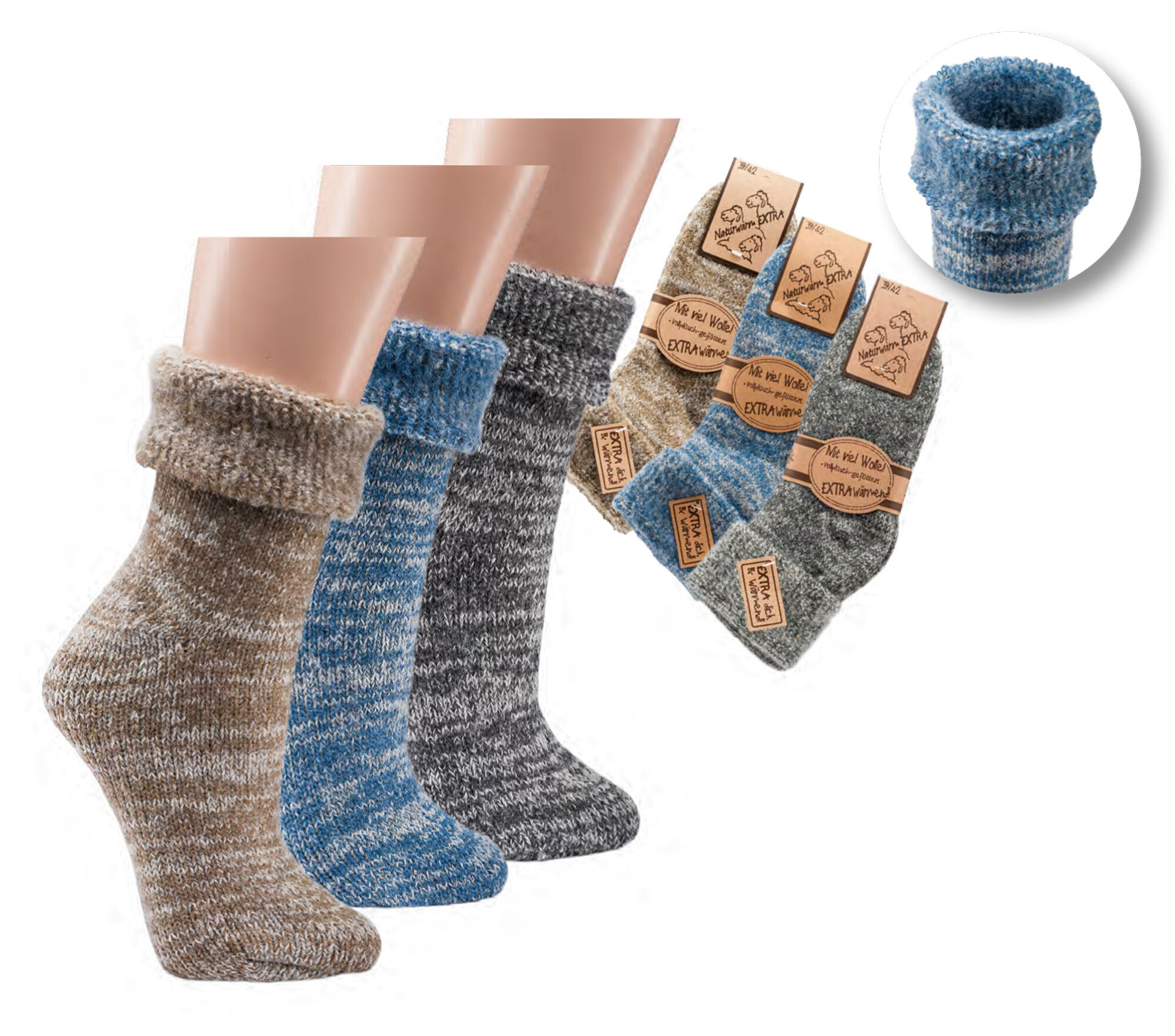 Extra Warm Socken ohne ABS Extra Warm Socken ohne ABS