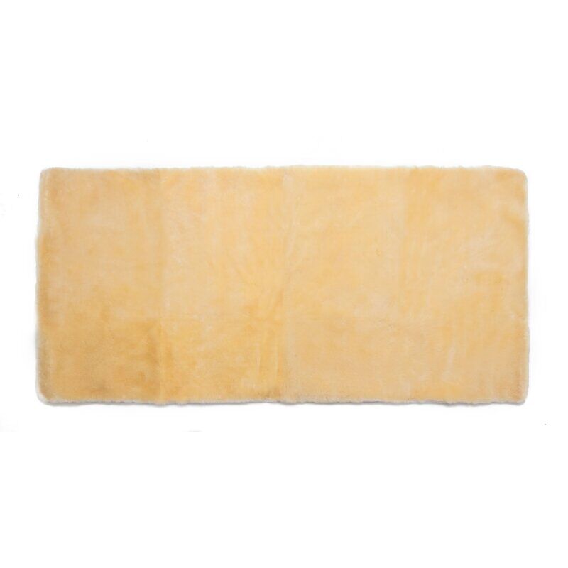 Lammfell Bettauflage 100x200cm von oben