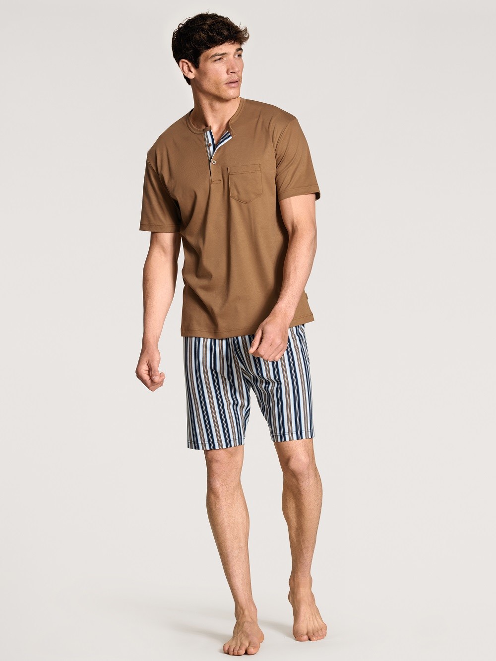 Calida Herren Kurzpyjama braun Calida Herren Kurzpyjama braun