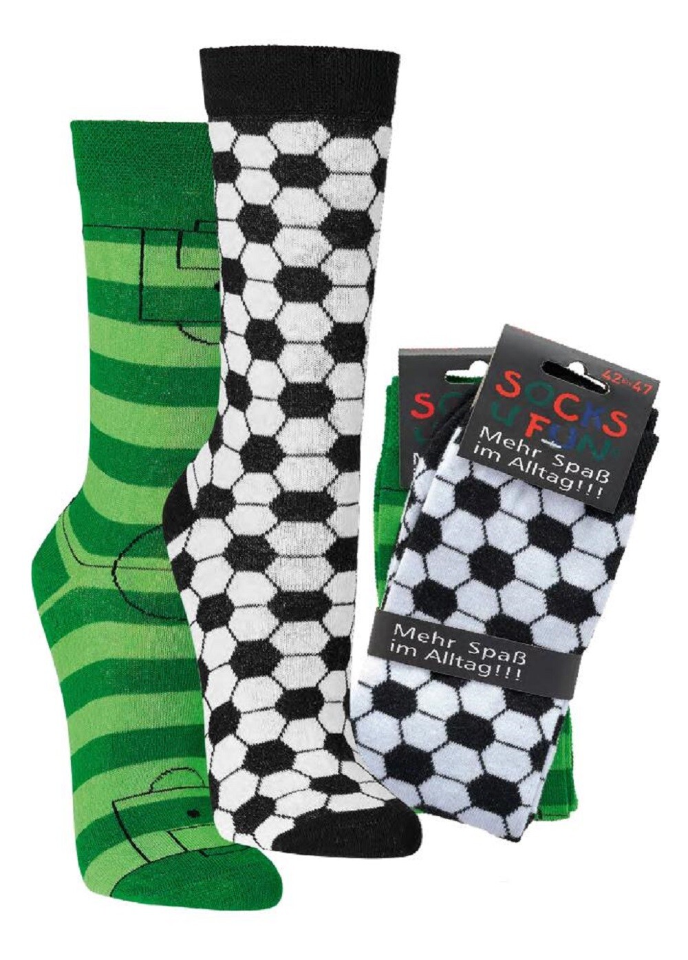 Socks 4 Fun Motivsocken Fußball 2er Bündel Socks 4 Fun Motivsocken Fußball 2er Bündel