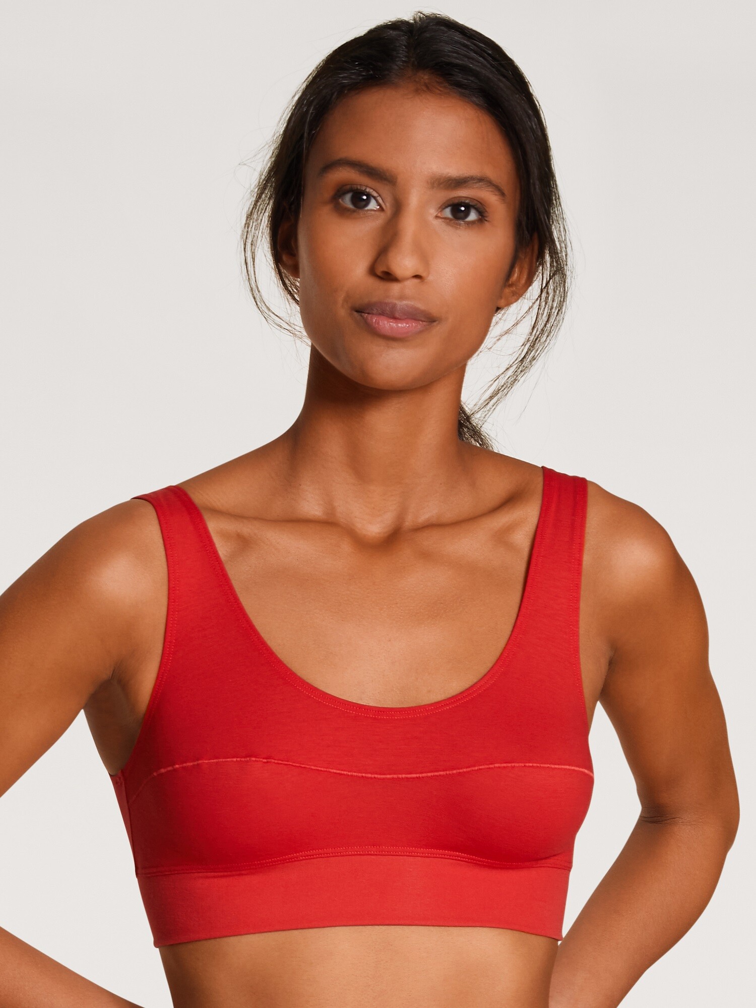 Calida Bustier summer red - von vorne