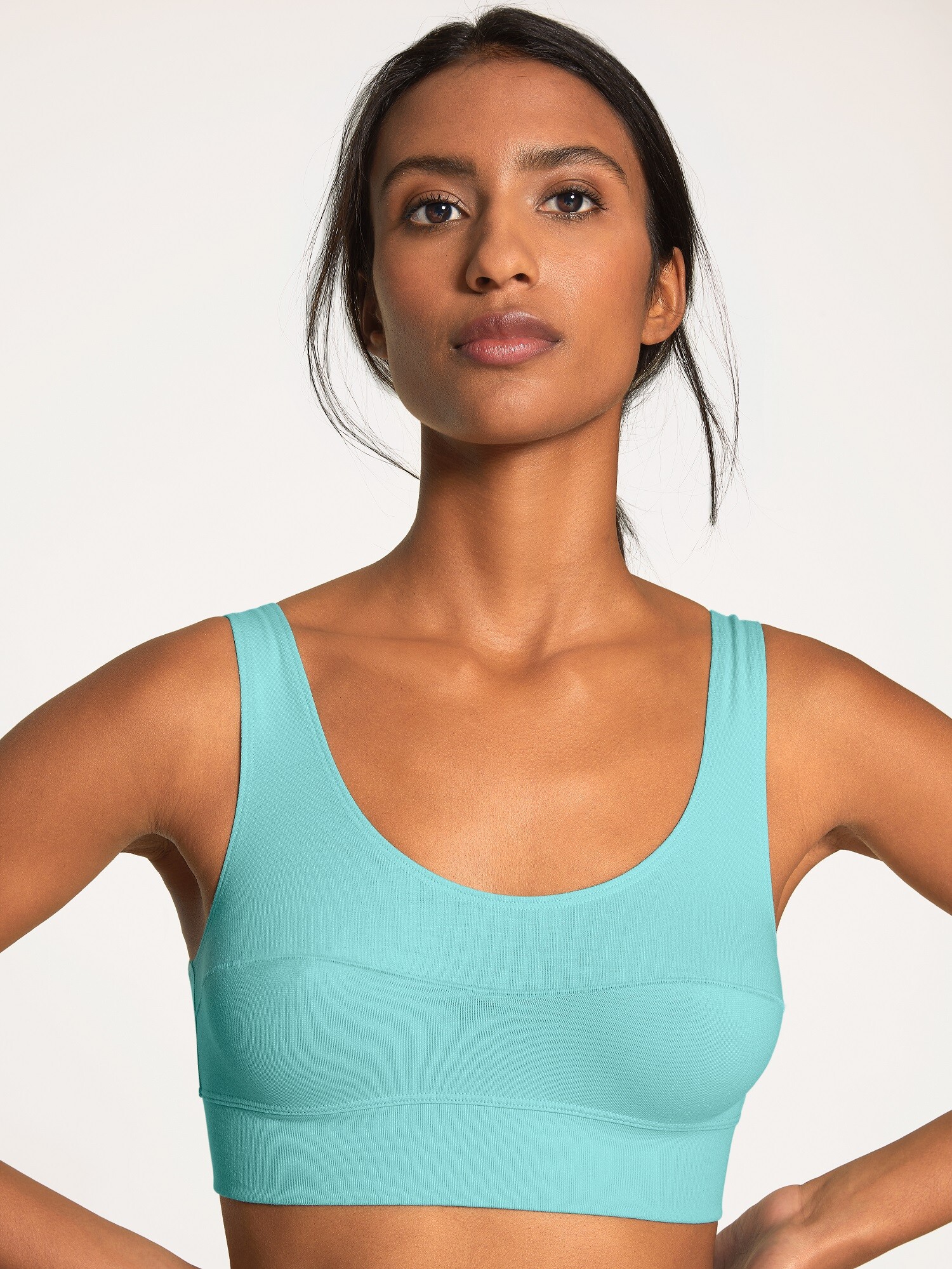 Calida Bustier Türkis - von vorne