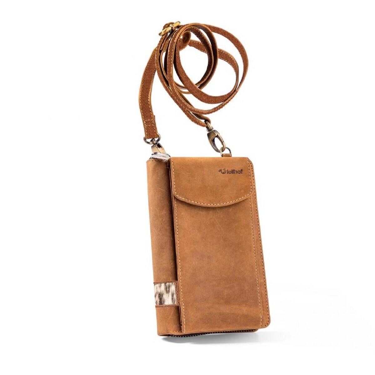 Fellhof Handytasche Juna hellbraun