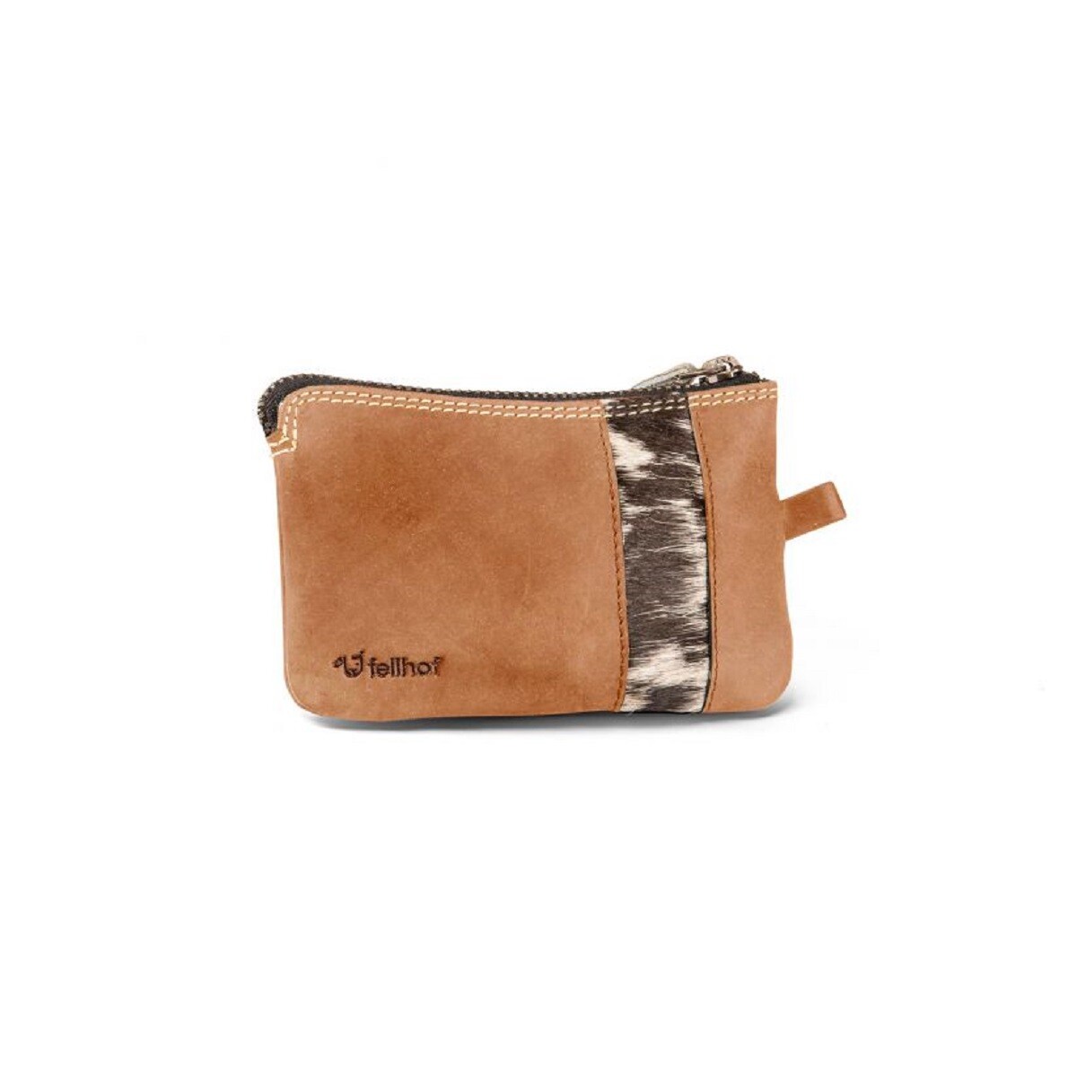 Fellhof Schlüsselmäppchen hellbraun Vorne