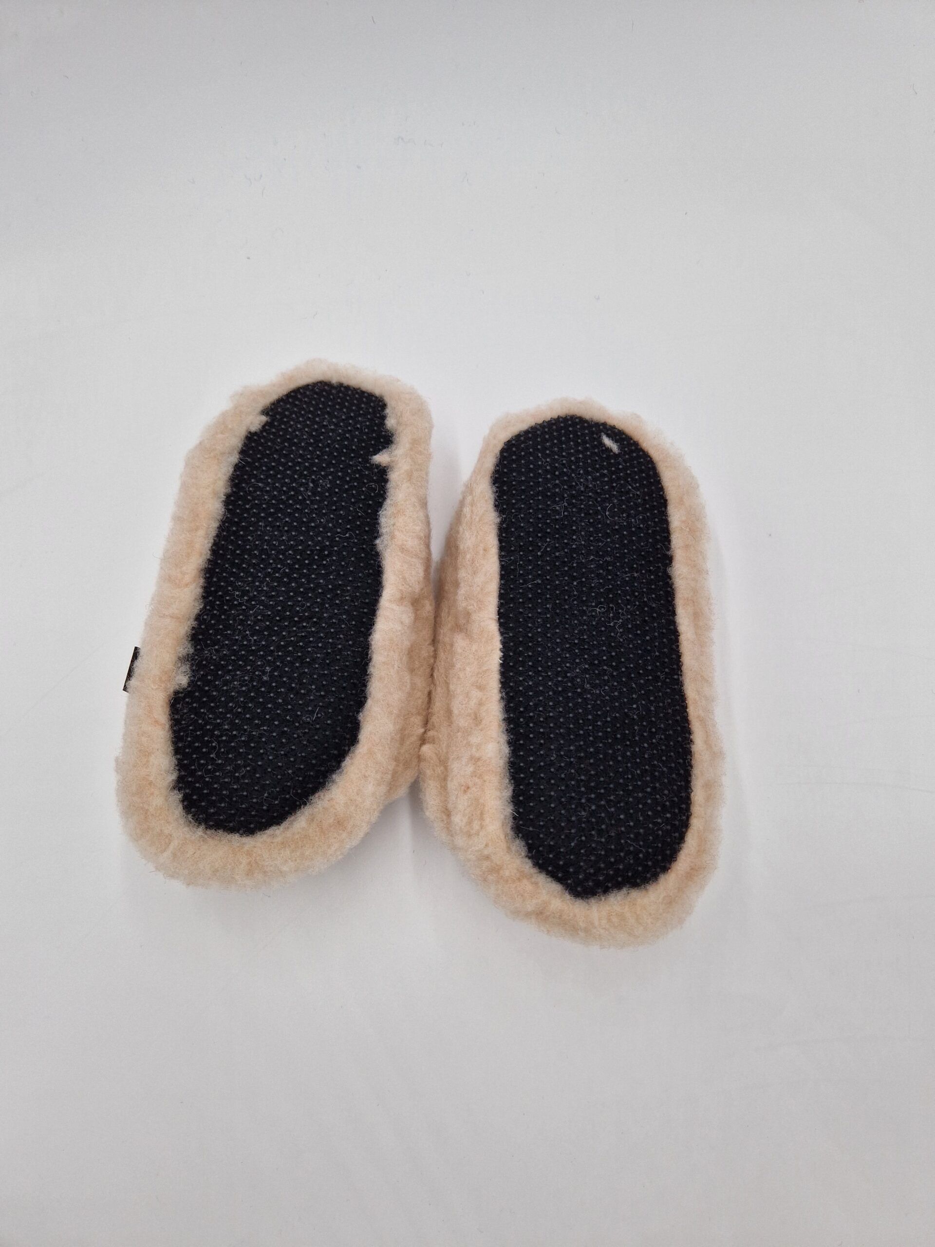 Hausschuh Schlappen Schurwolle Schuhsohle
