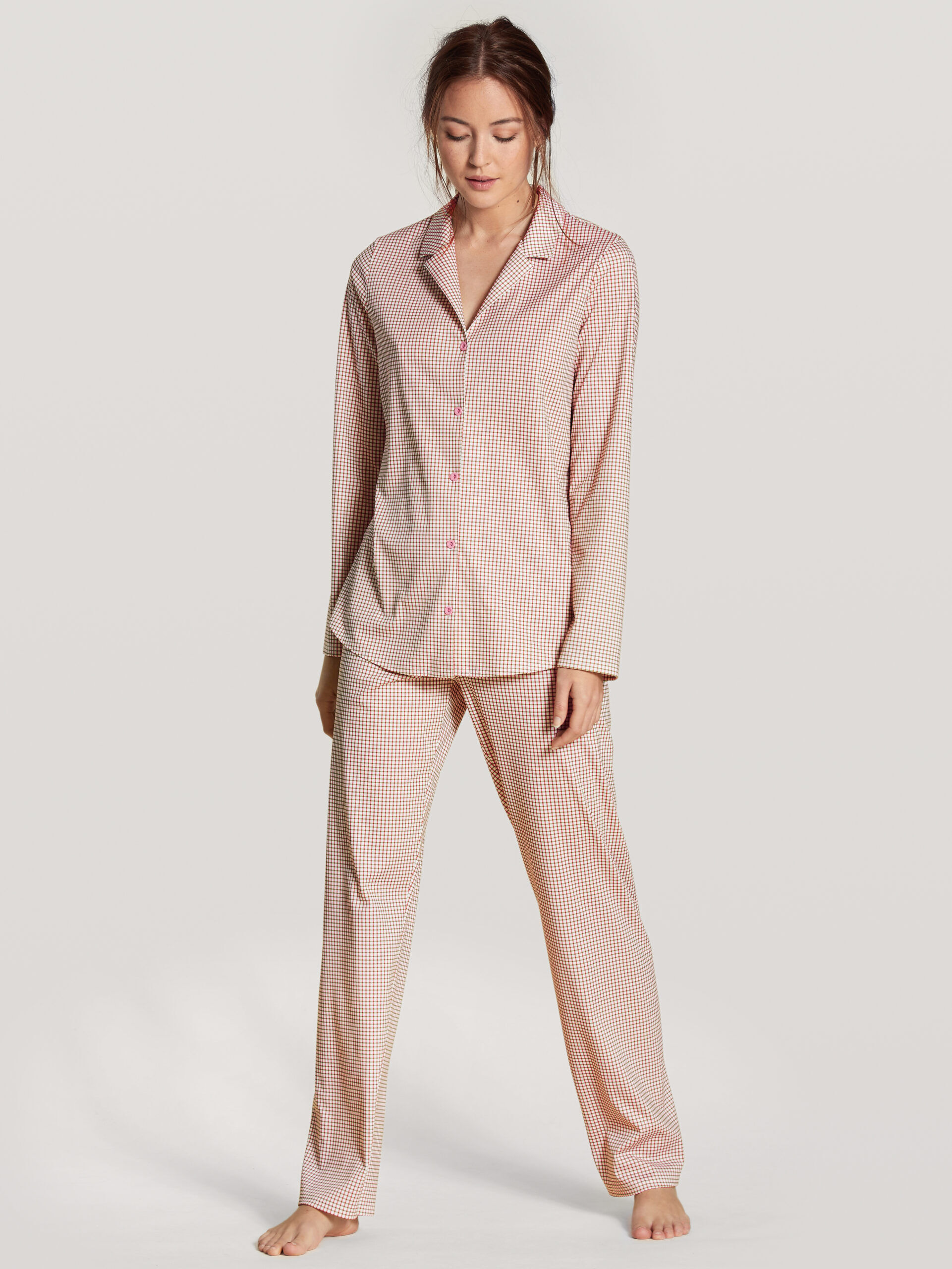Calida Damen Pyjama 44494 italian rose - von vorne Calida Damen Pyjama 44494 italian rose - von vorne