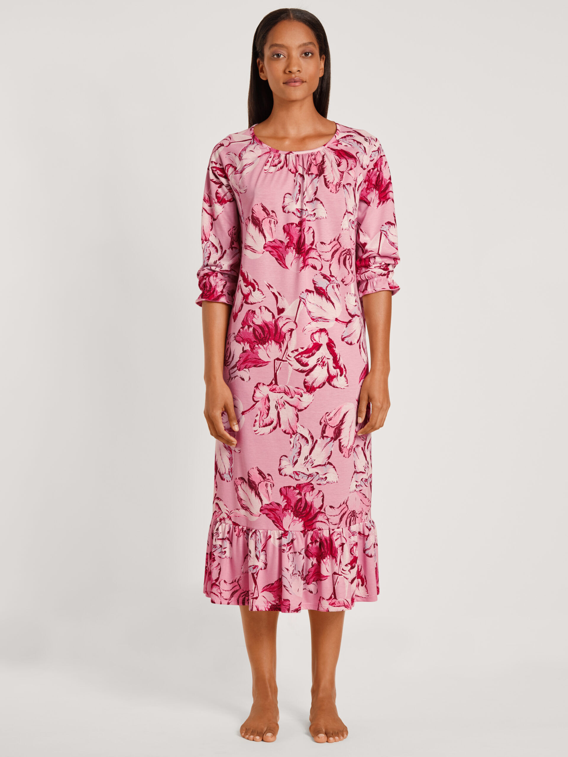 Calida Kurzarmnachthemd 35731 pink amethyst - von vorne