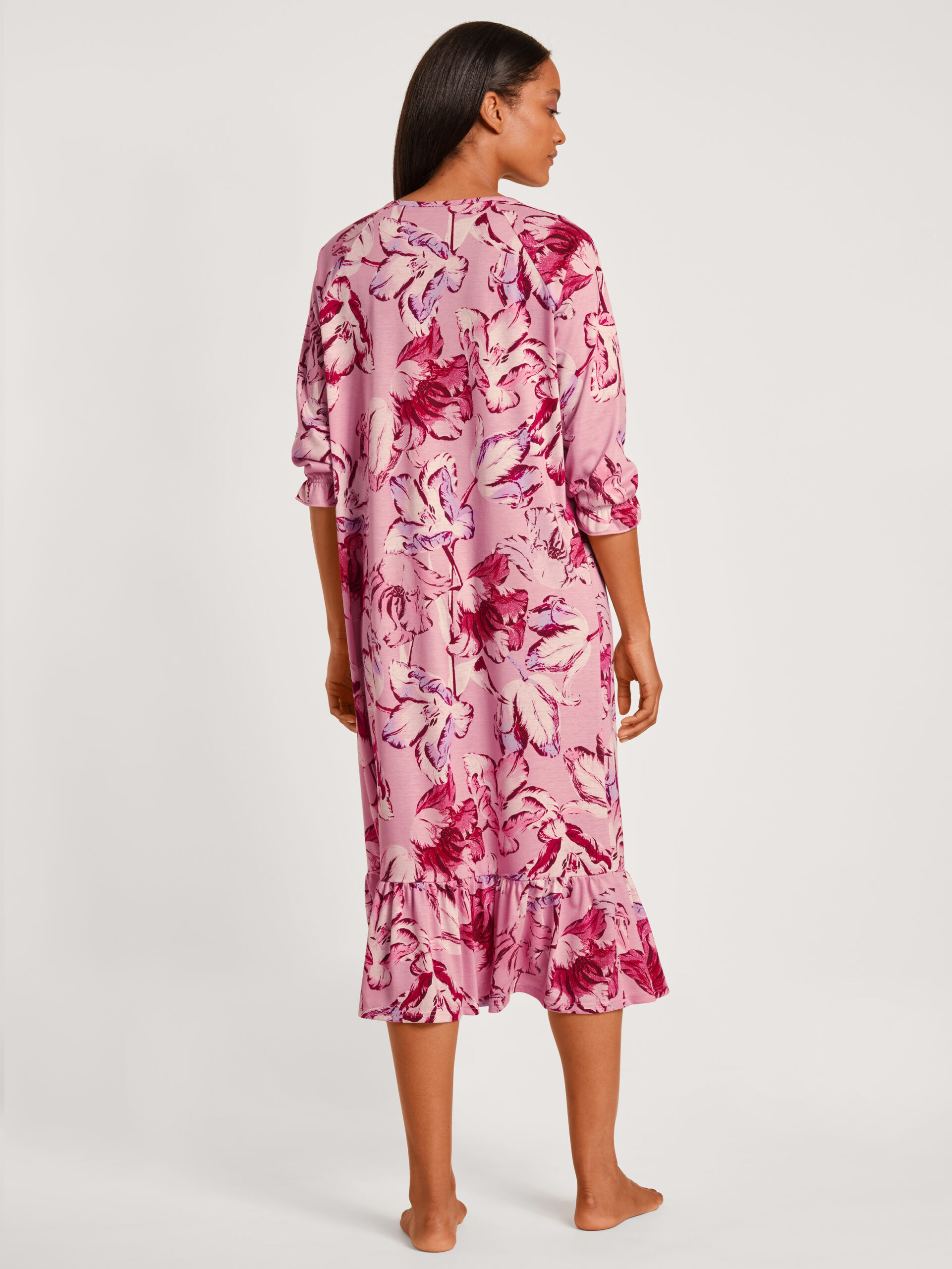 Calida Kurzarmnachthemd 35731 pink amethyst - von hinten
