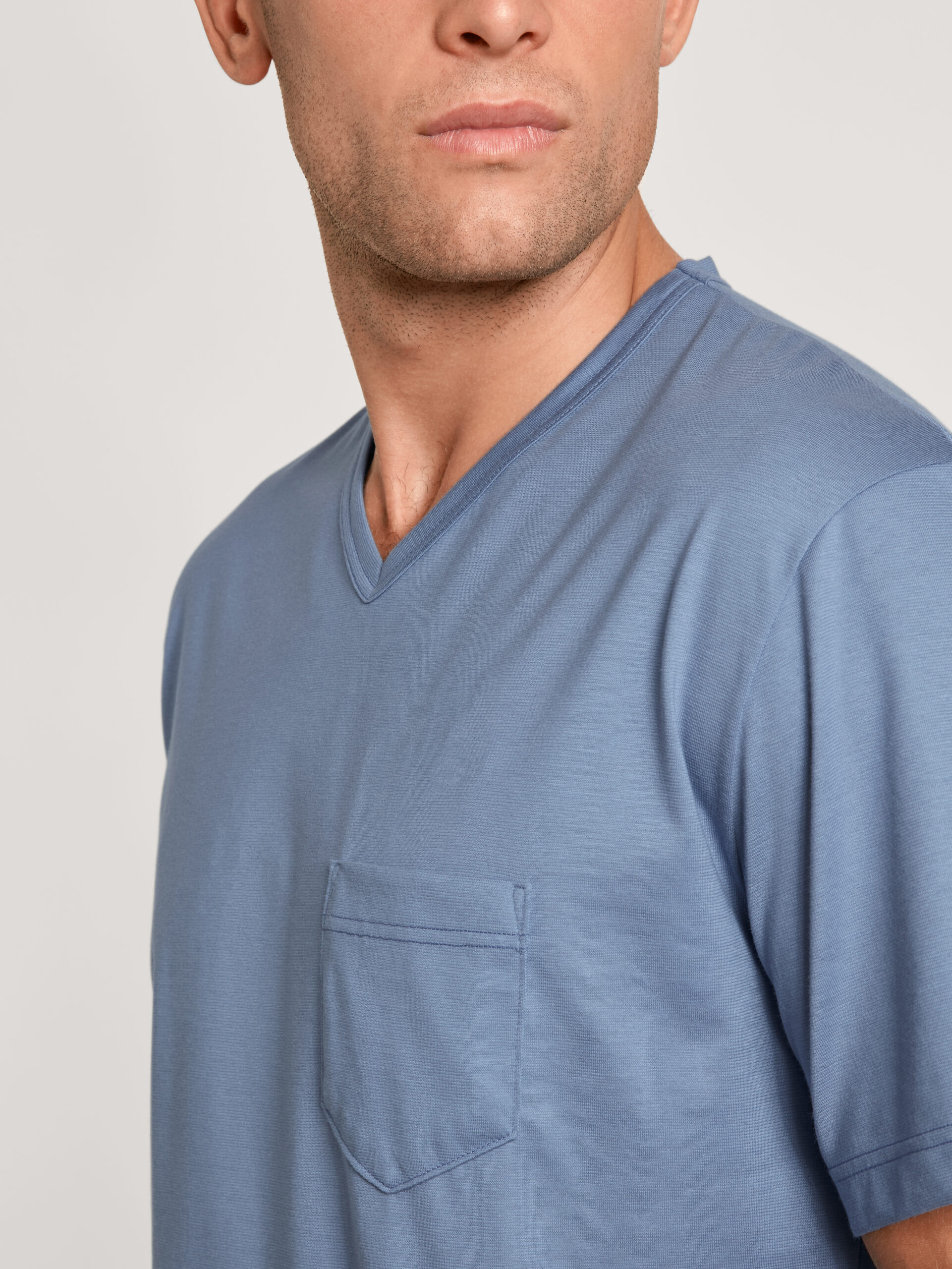 Calida Herren Kurzpyjama blue ice - Shirt