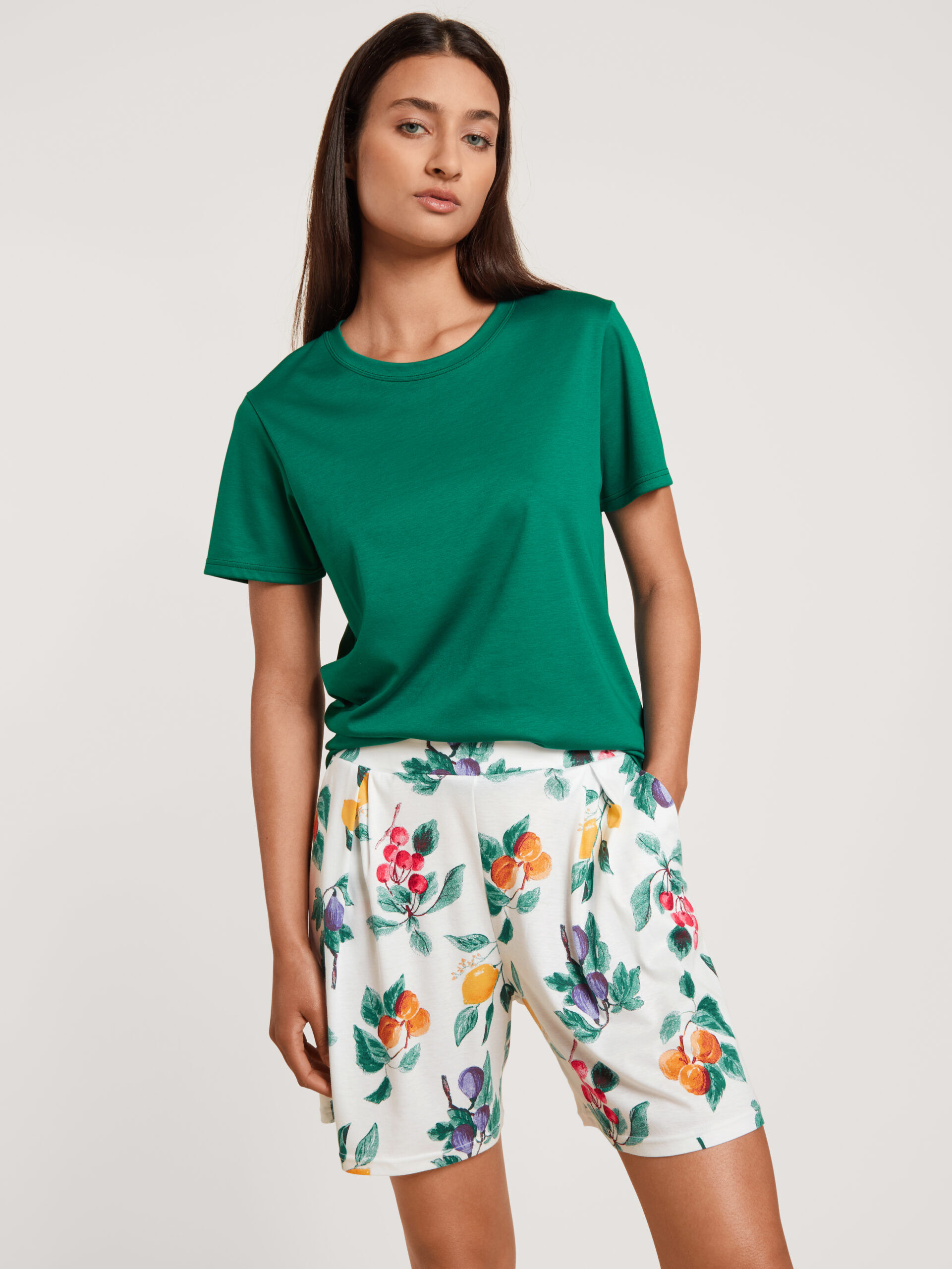 Calida Shorts star white - angezogen Calida Shorts star white - angezogen