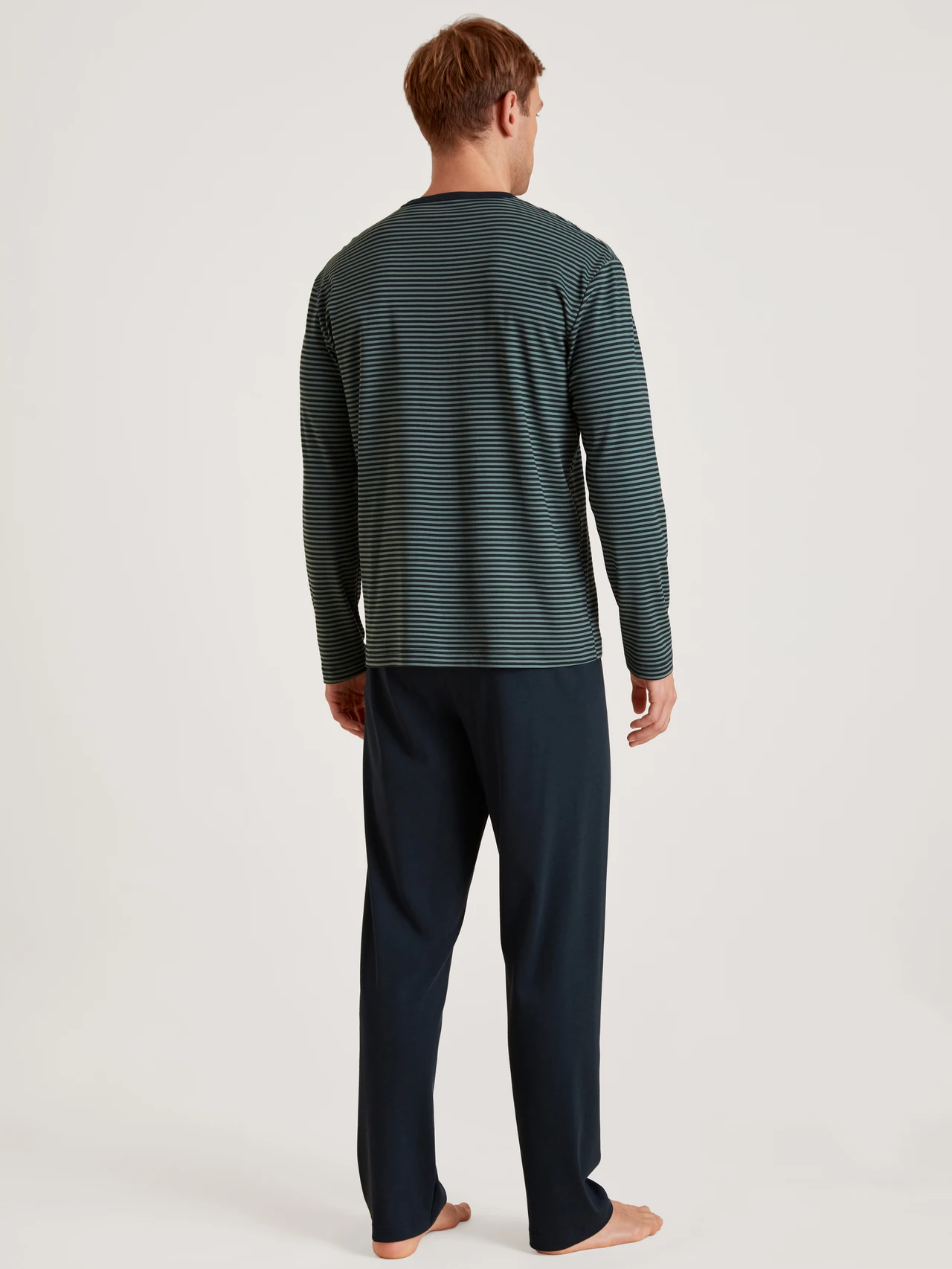 Calida Herren Pyjama dark glen - von hinten Calida Herren Pyjama dark glen - von hinten