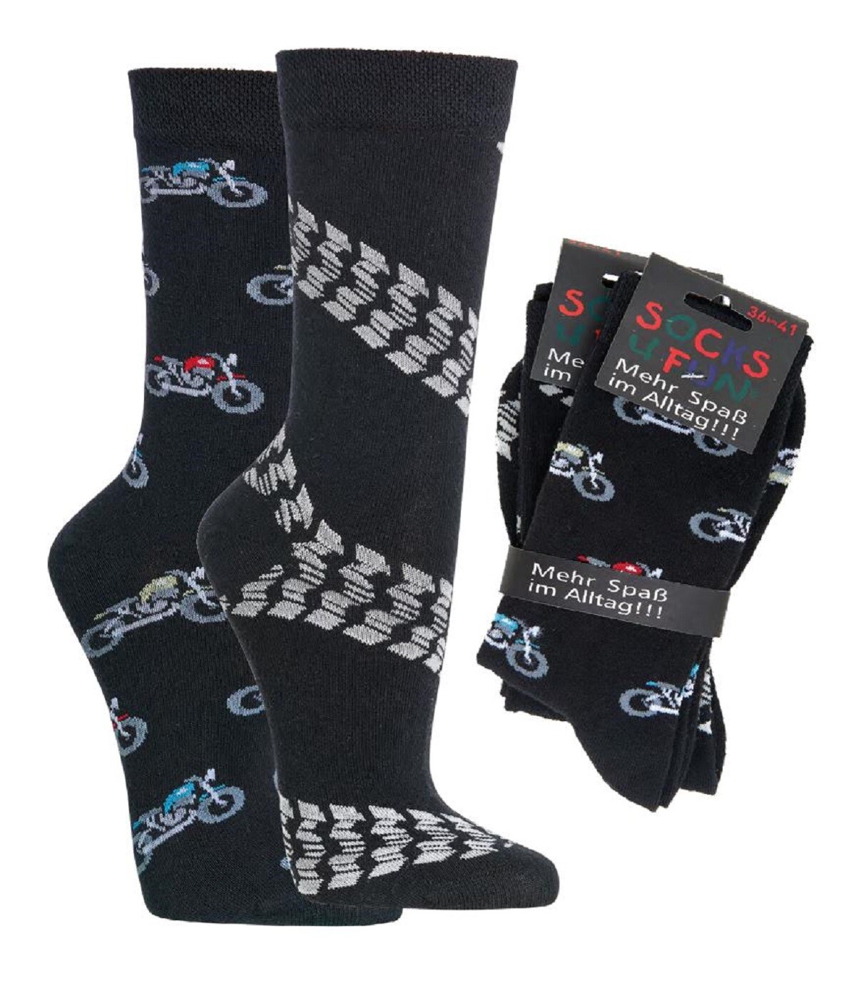 Socks 4 Fun Socken 6209 Motorrad 2-er Bündel Socks 4 Fun Socken 6209 Motorrad 2-er Bündel