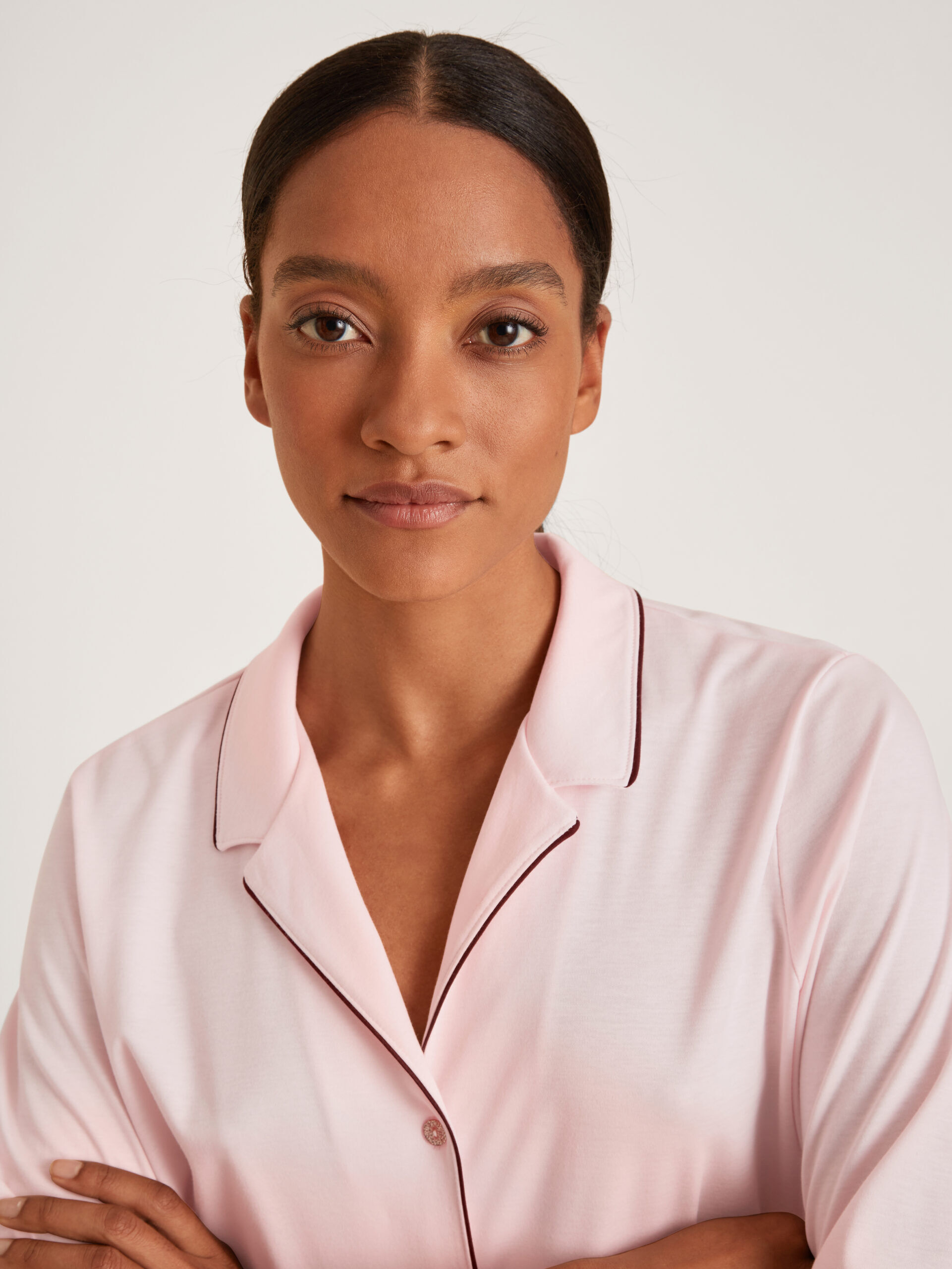 Calida Damen Pyjama pearl blush - vorne