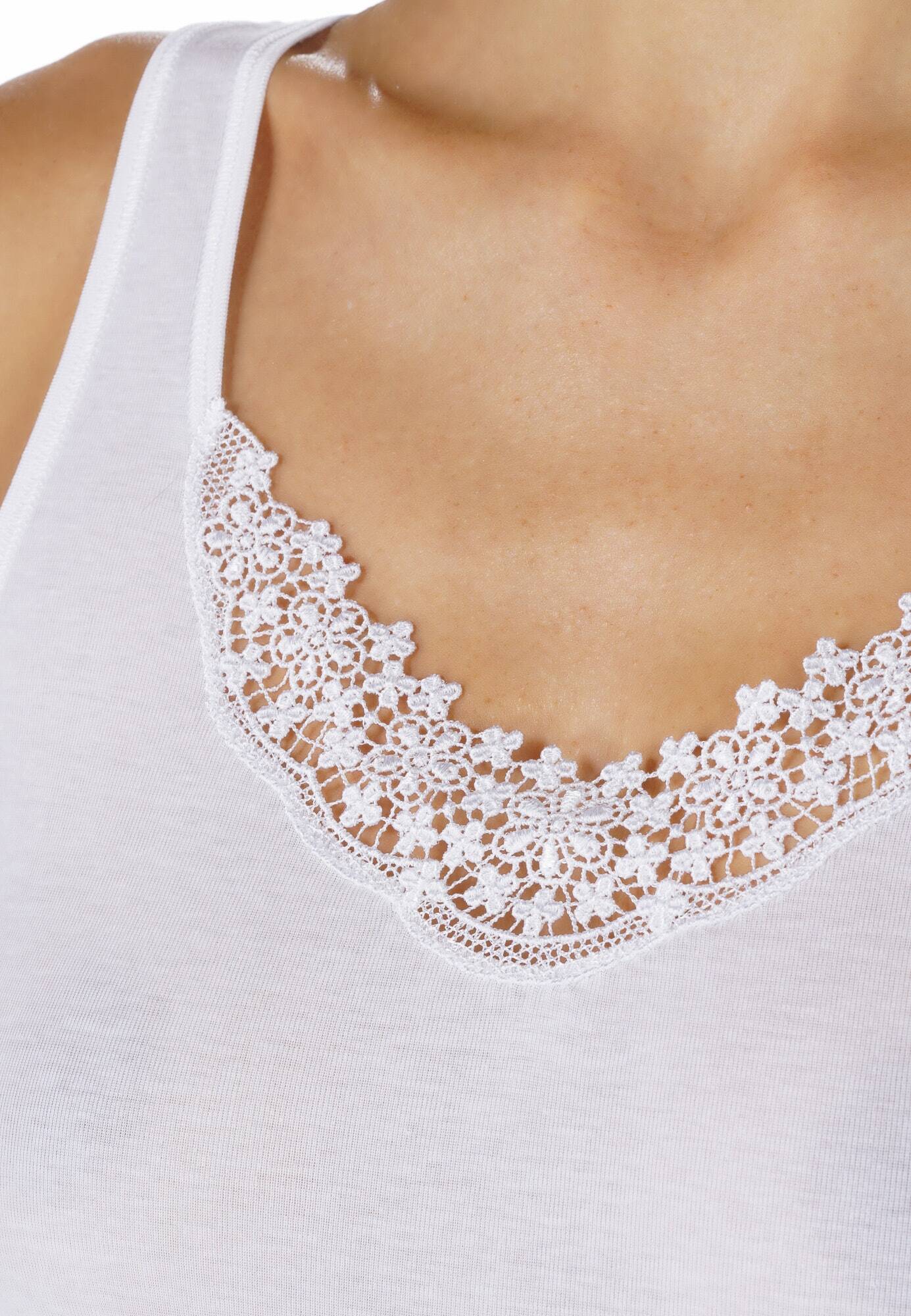 Mey Top Noblesse weiß - Details