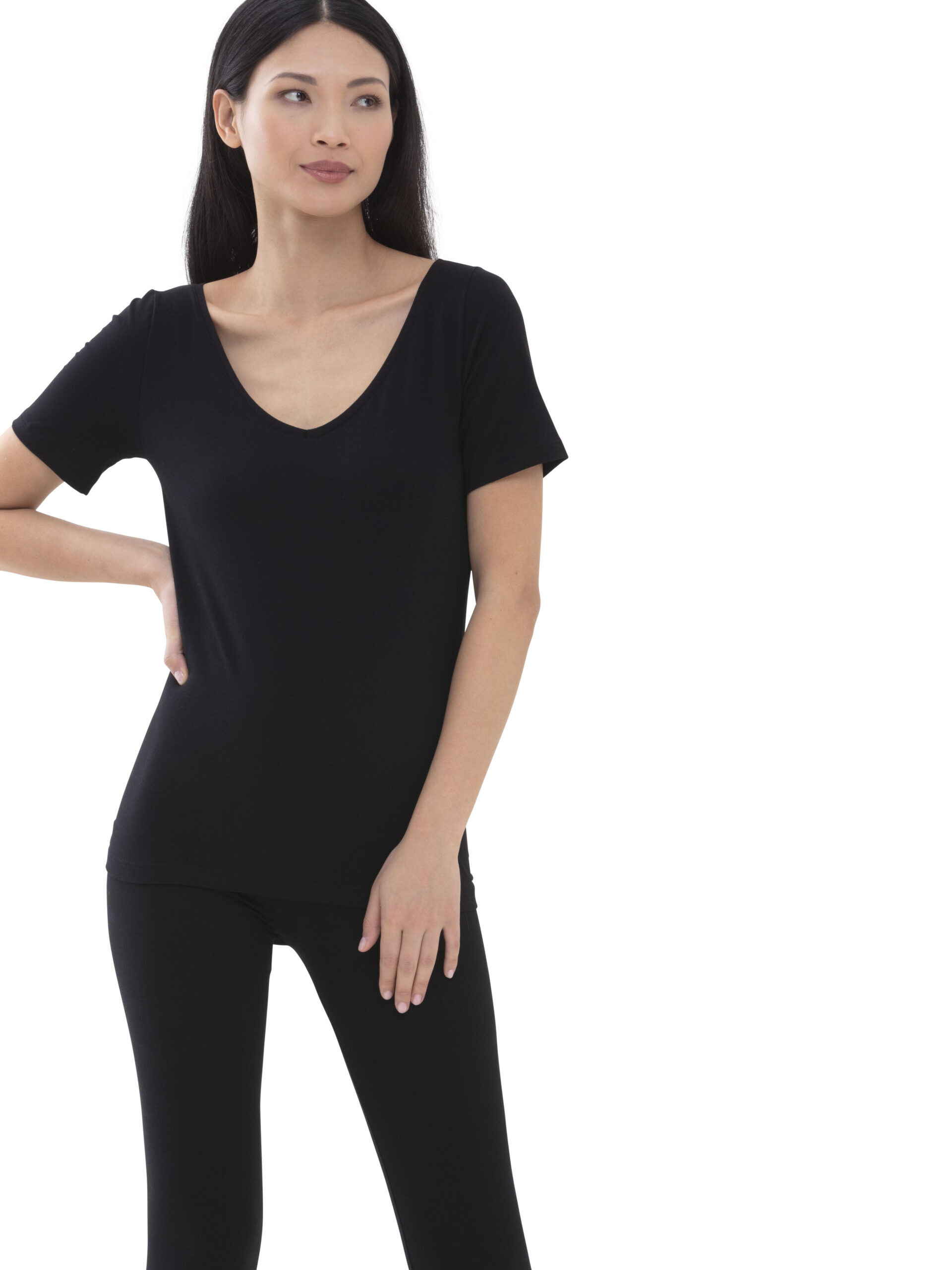 Mey Shirt Superfine Organic schwarz