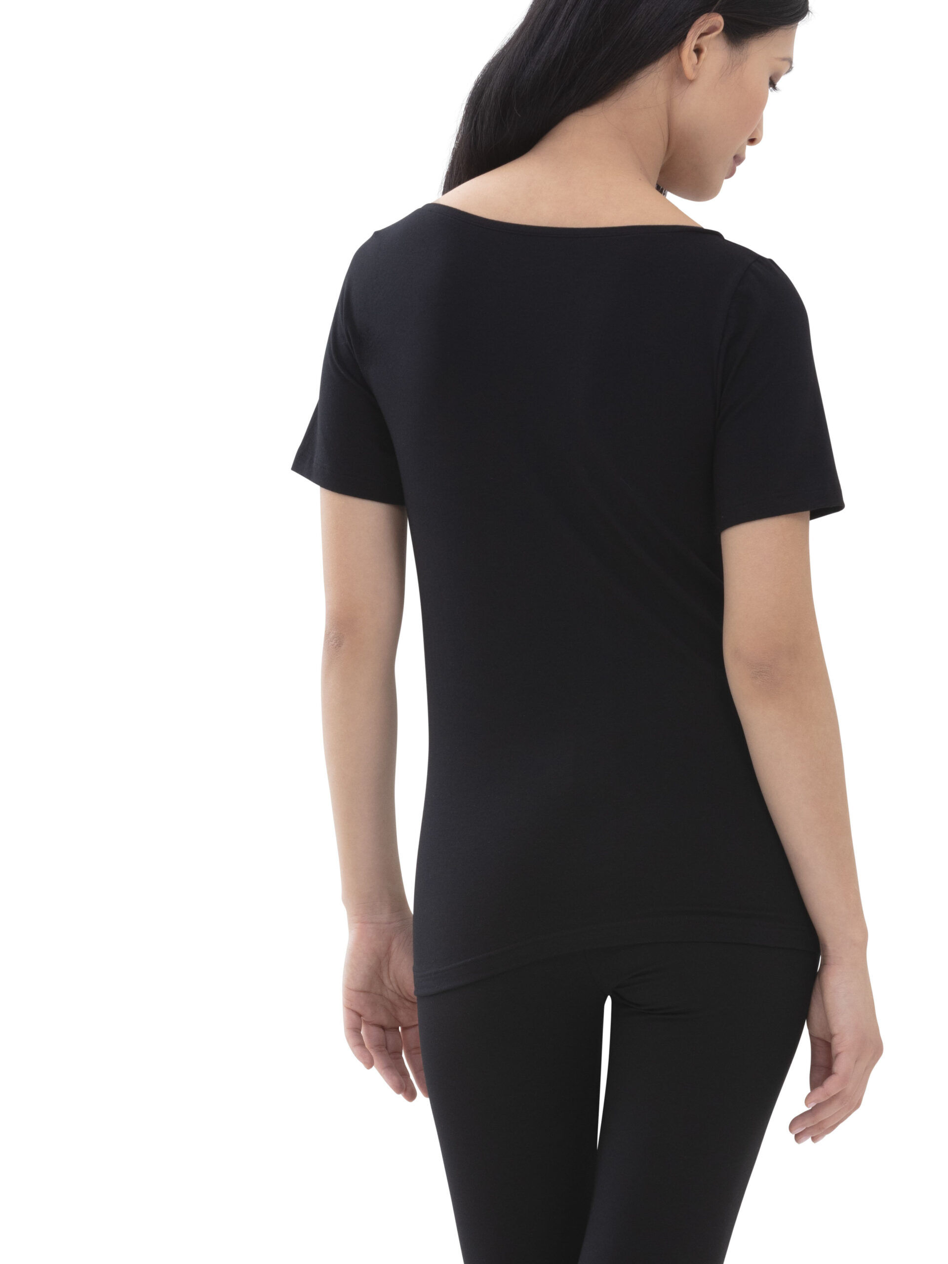 Mey Shirt Superfine Organic schwarz - hinten