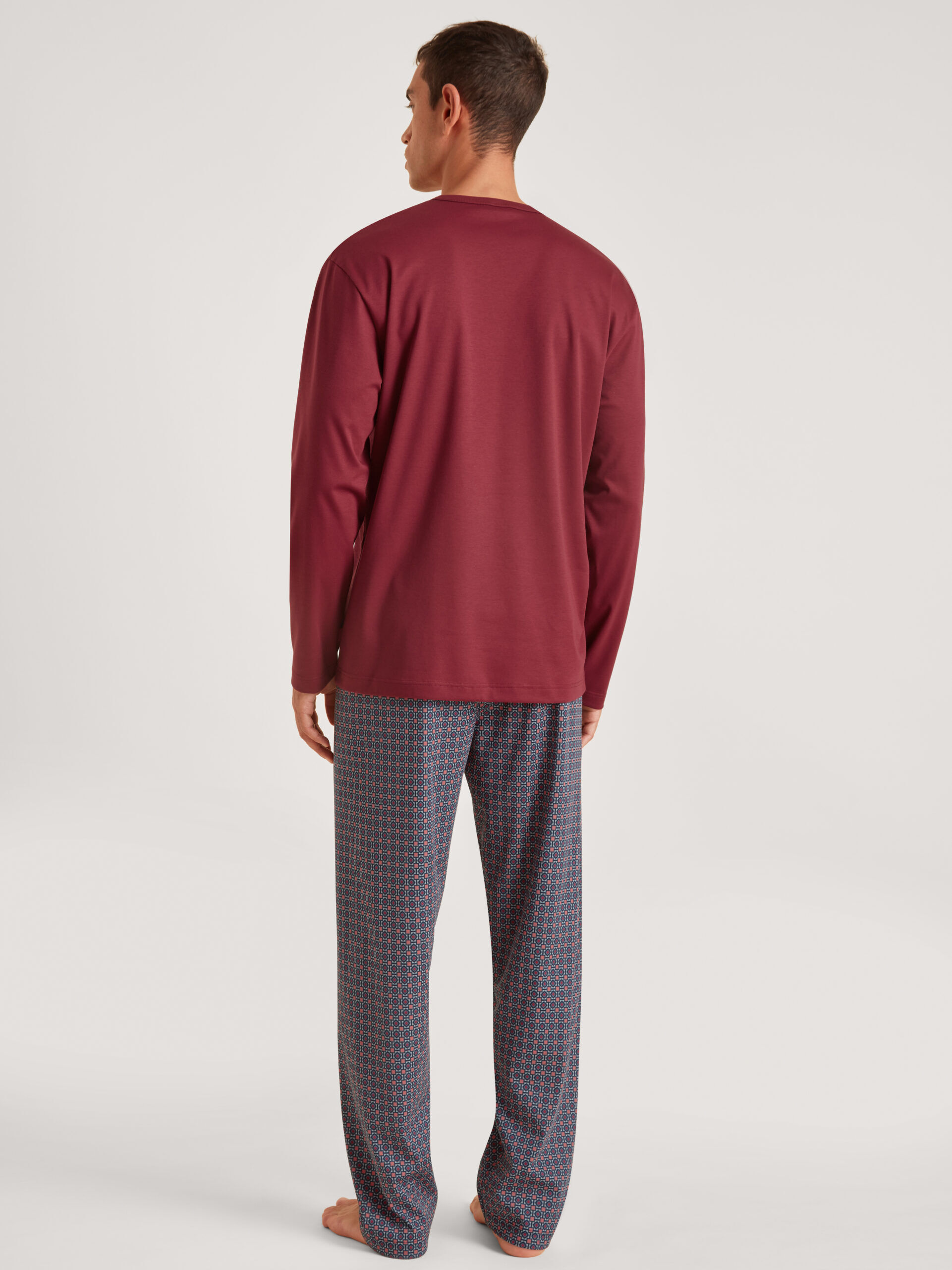 Calida Herren Pyjama mars red - hinten