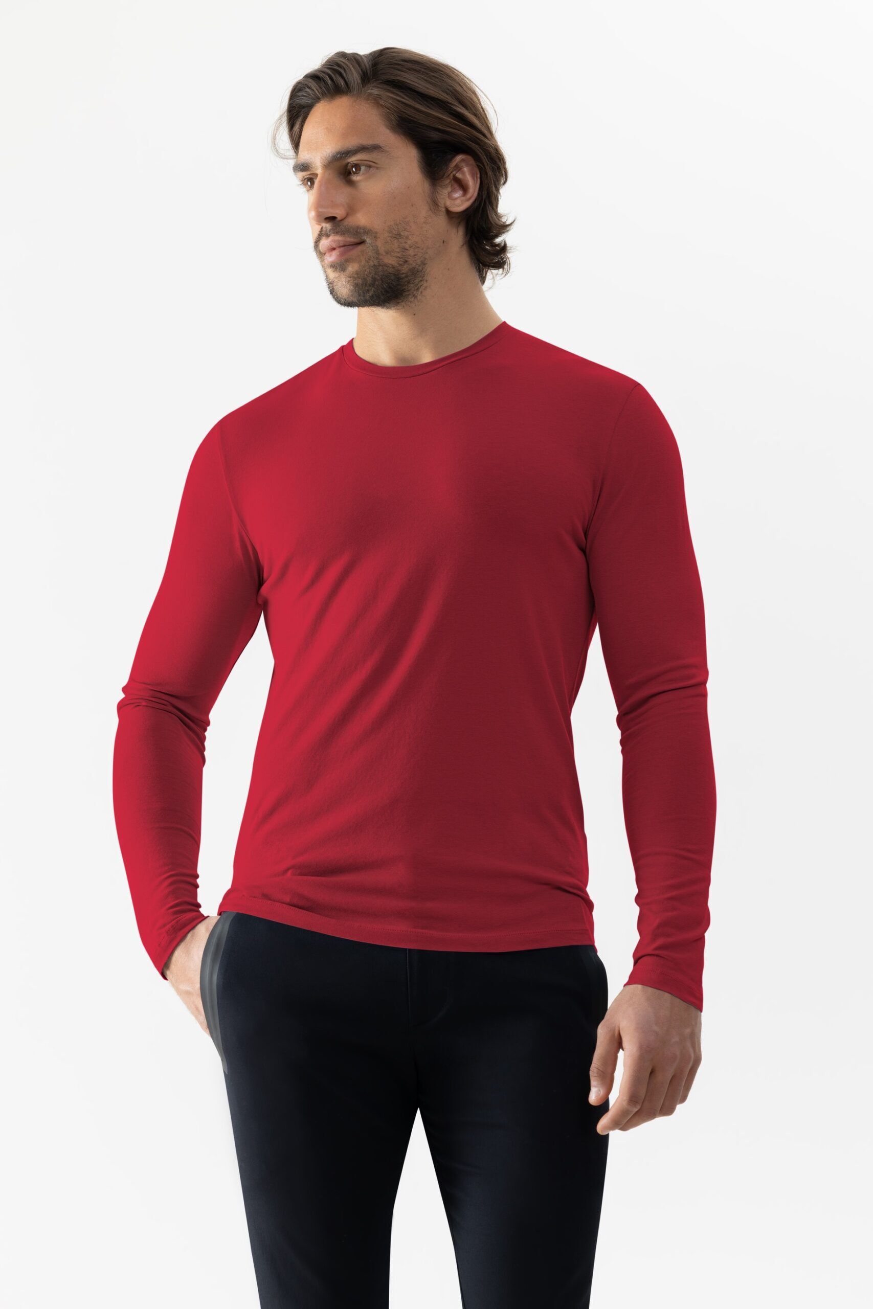 Mey Longsleeve Serie Relax True Red - von vorne
