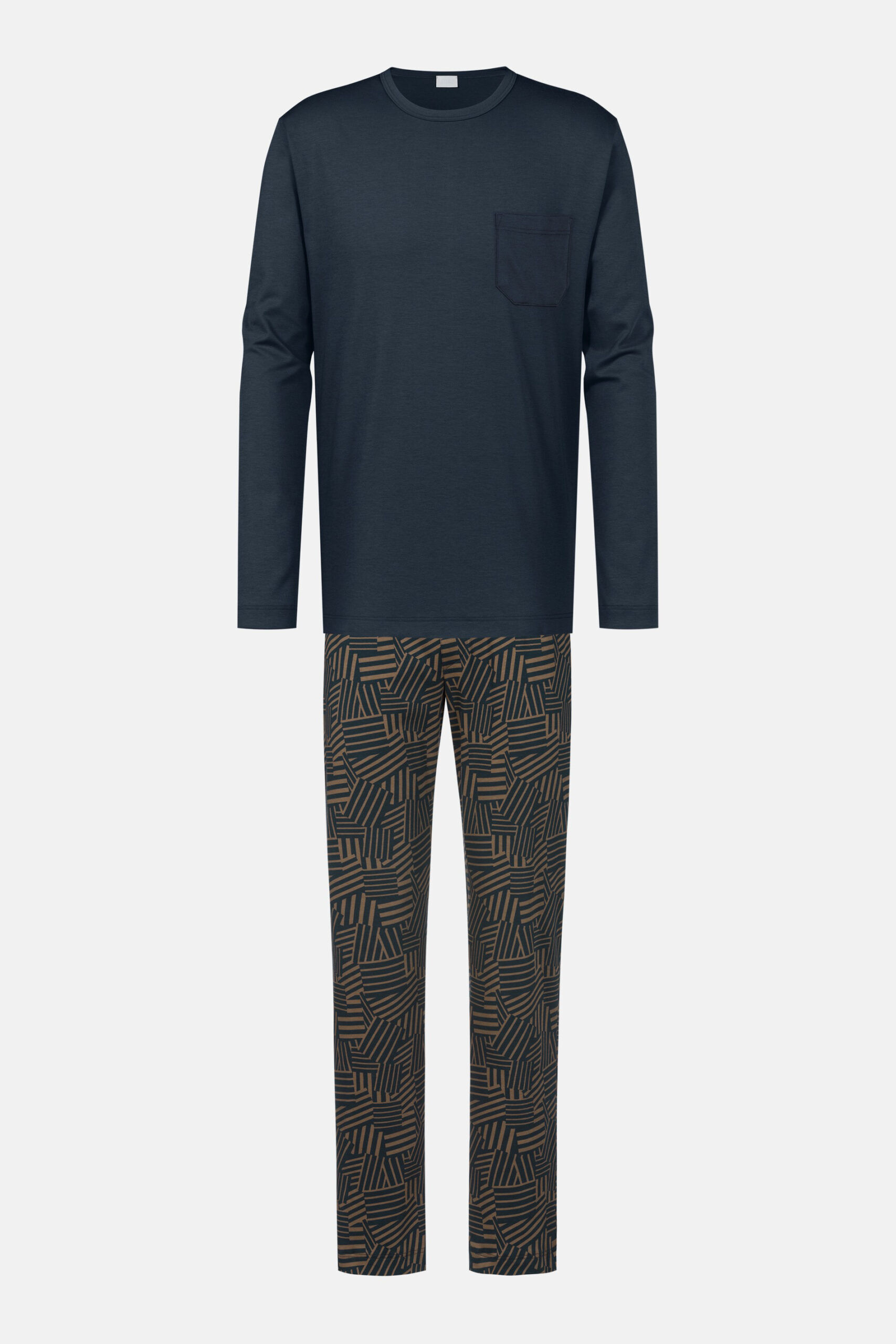 Mey Herrenpyjama Serie Bornholm Mahagoni - freigestellt