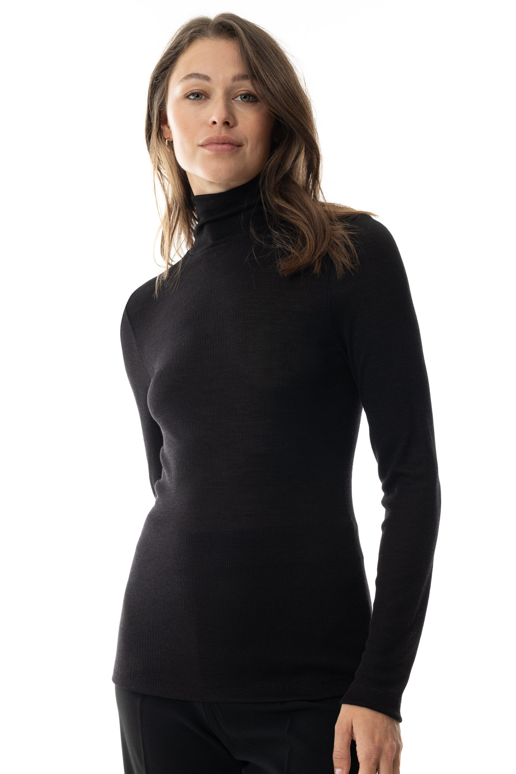 Mey Shirt Serie Wool Love schwarz