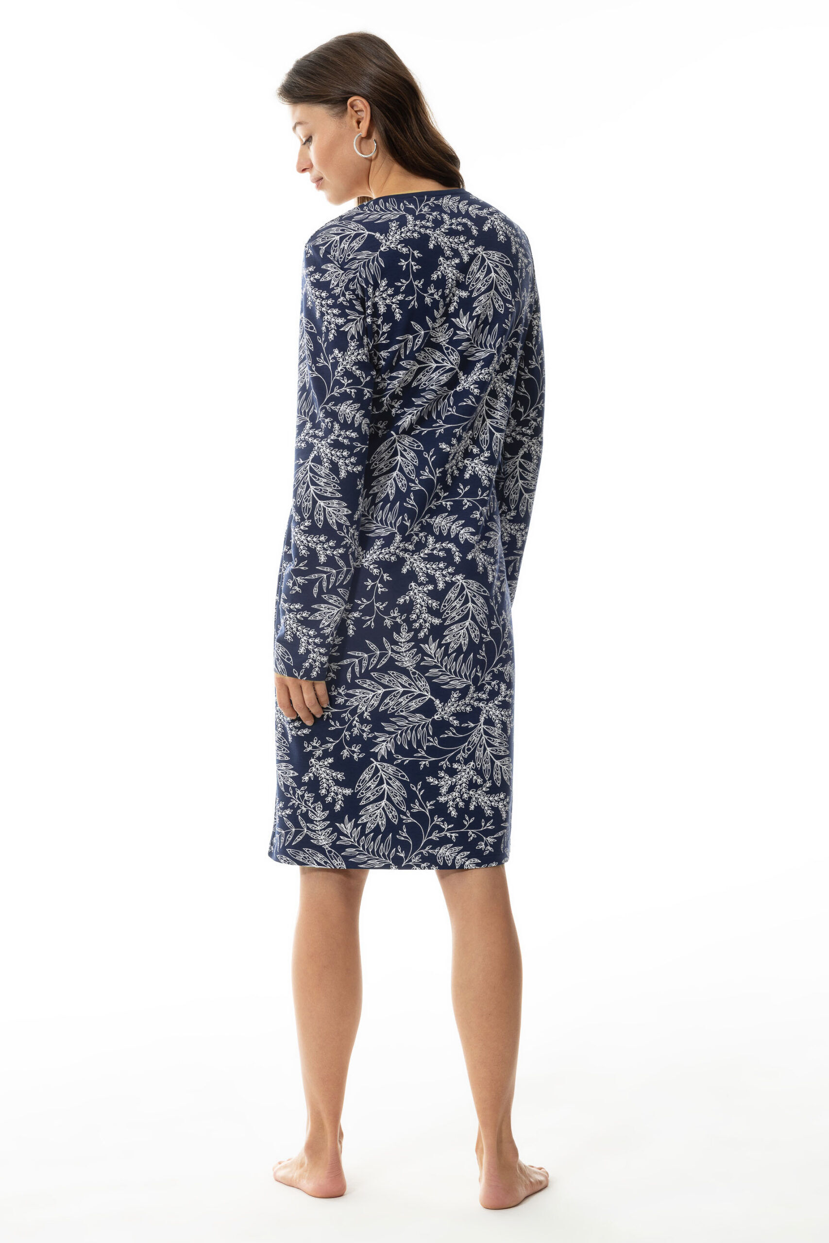 Mey Damen Nachthemd night blue - hinten