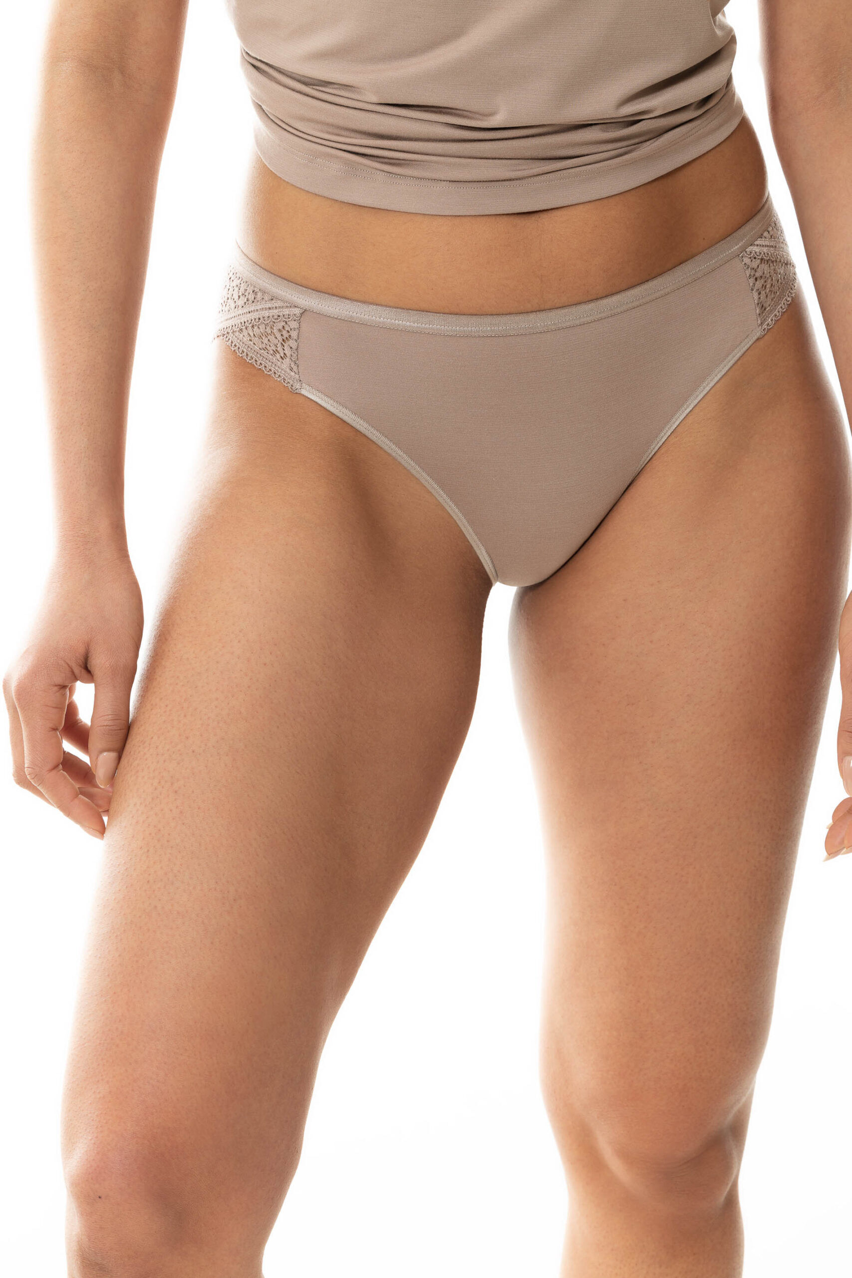 Mey Mini Slip Serie Ines dark Truffle - von vorne