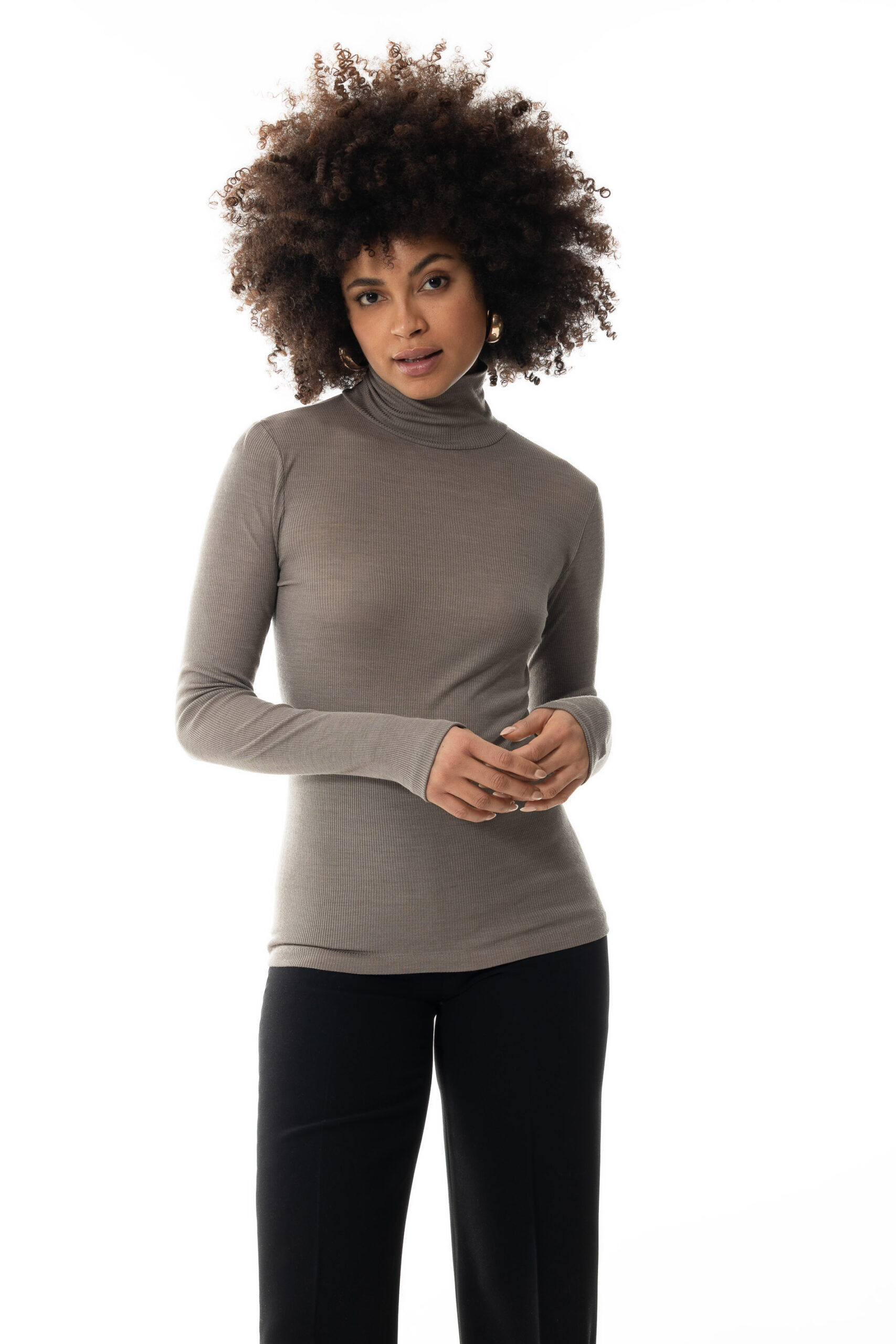 Mey Shirt Serie Wool Love deep Taupe