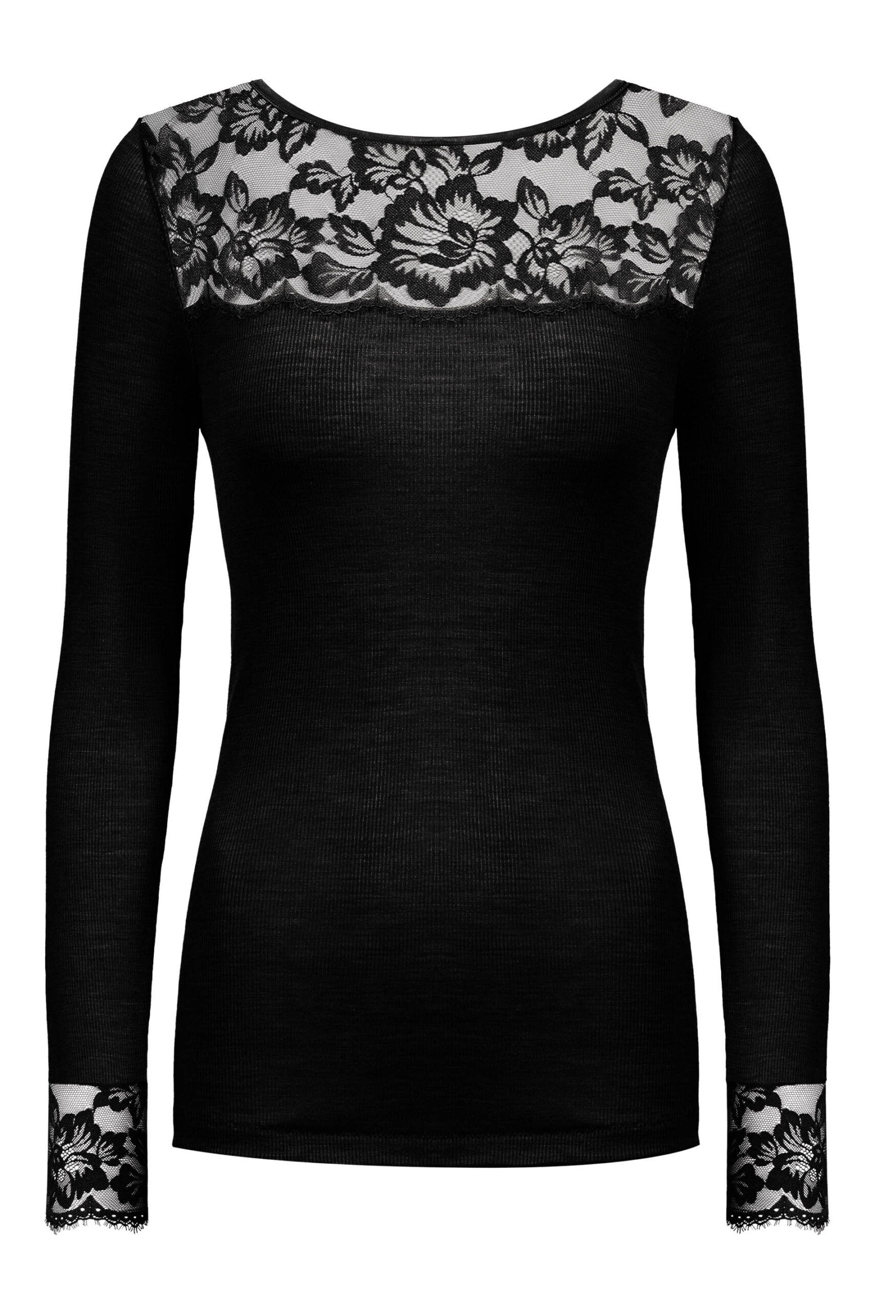 Mey Shirt Serie Wool Love schwarz - freigestellt