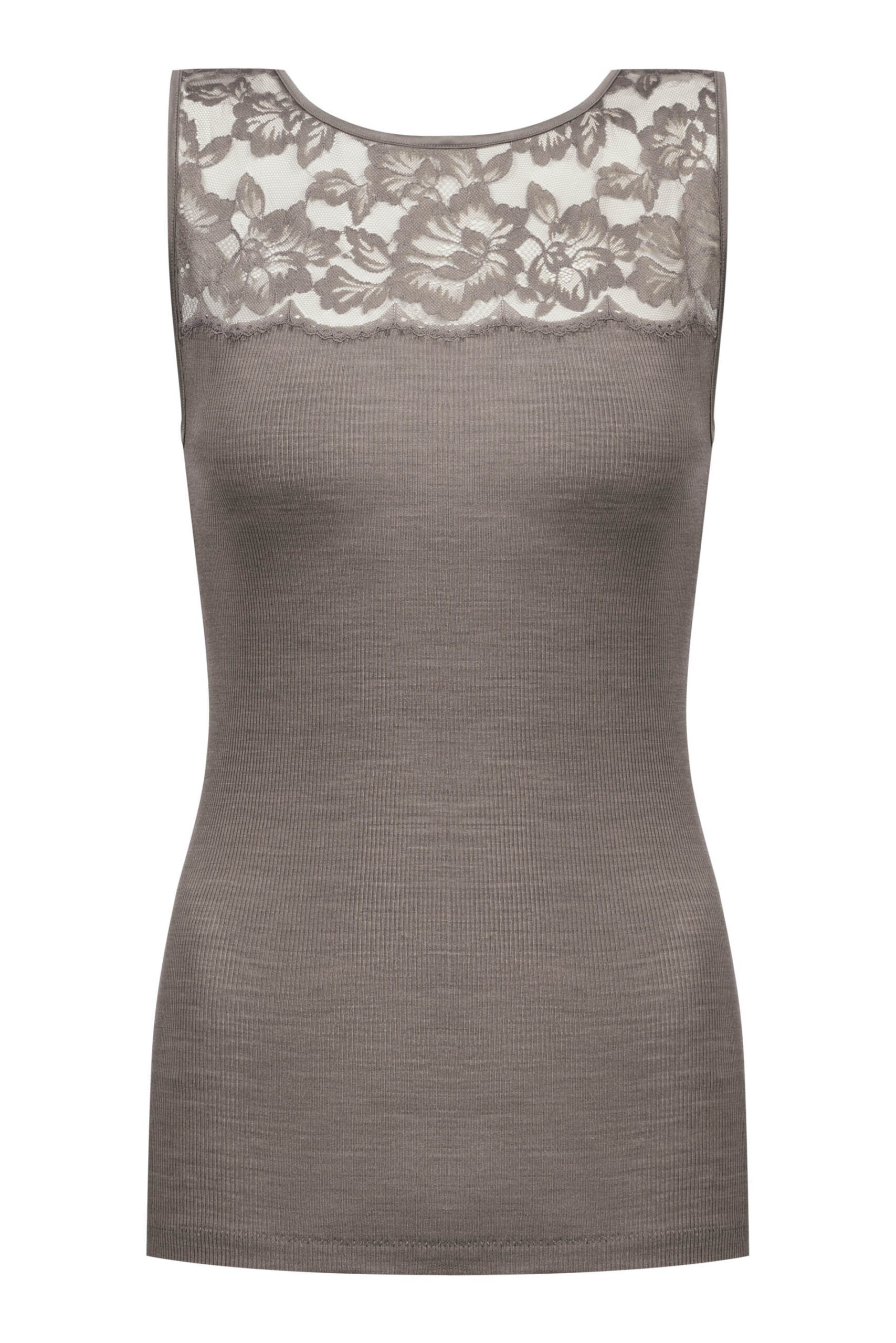 Mey Top Serie Wool Love deep Taupe - freigestellt Mey Top Serie Wool Love deep Taupe - freigestellt