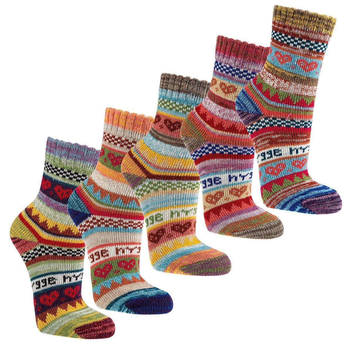 Hygge Socken Socks 4 Fun, bunte Baumwoll Socken