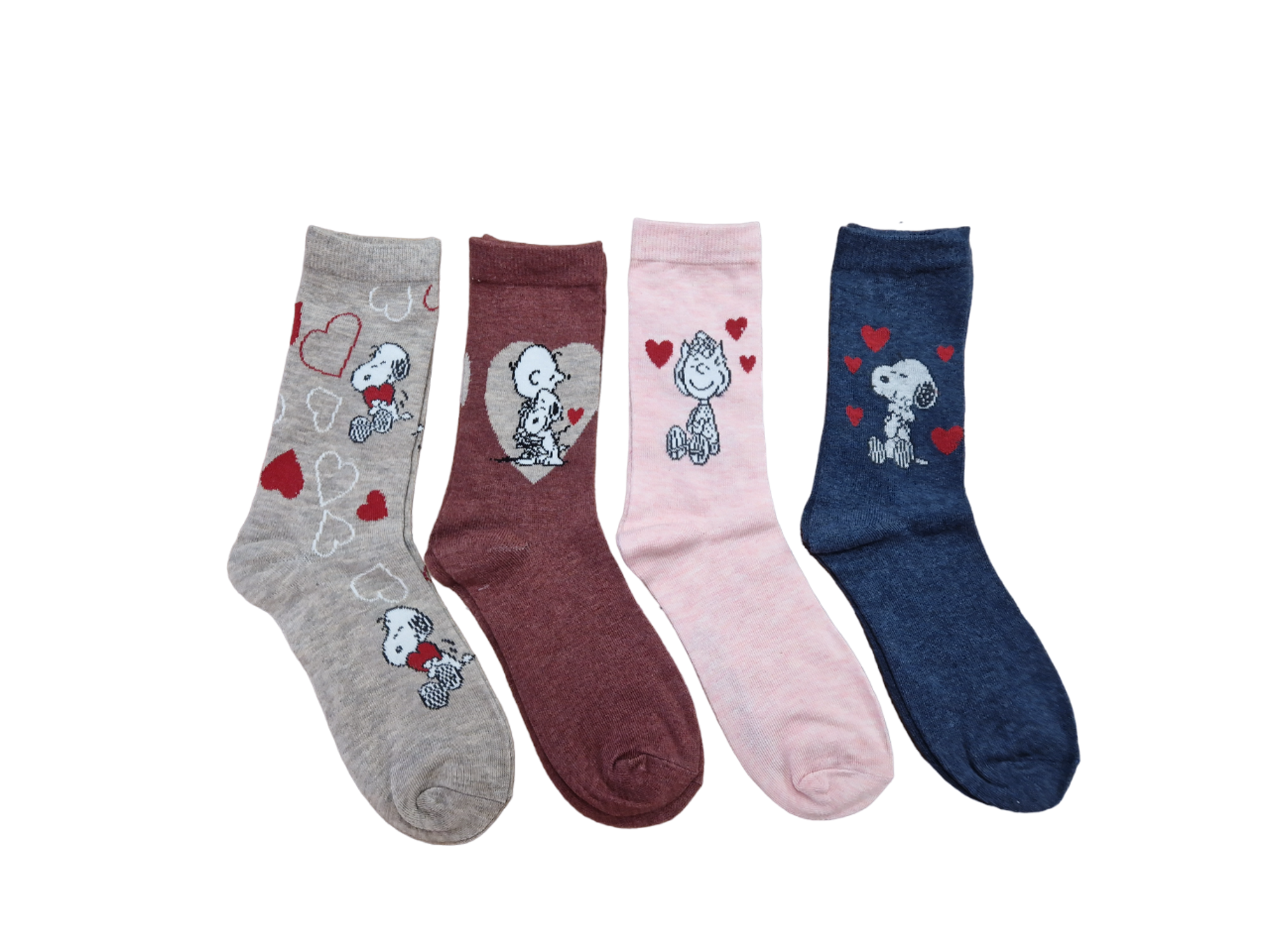 Mein Style Peanuts Socken 4er-Bündel dunkel