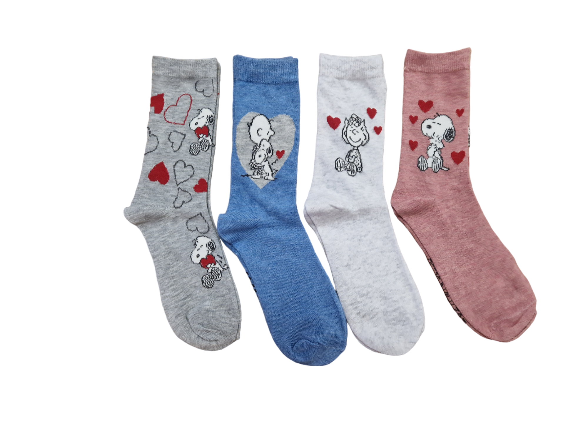 Mein Style Peanuts Socken 4er-Bündel hell