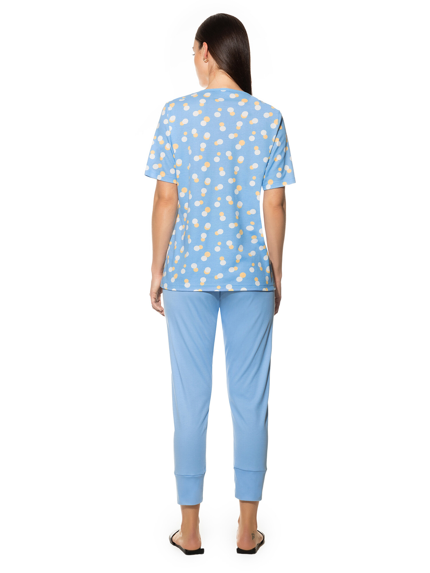 Mey 7/8 Pyjama 13223 angel blue -von hinten