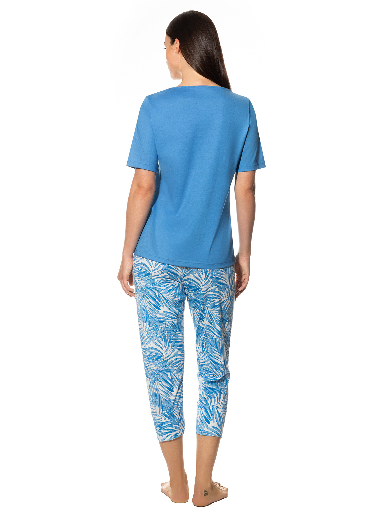 Mey Capripyjama 13221 holiday blue - von hinten