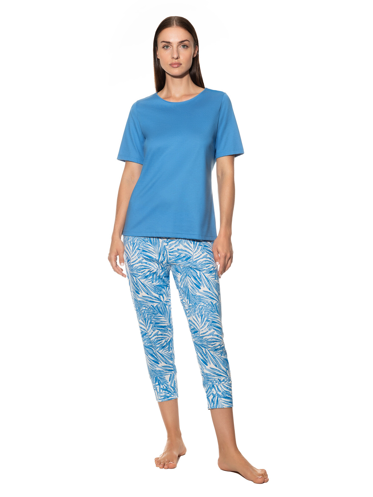 Mey Capripyjama 13221 holiday blue - von vorne