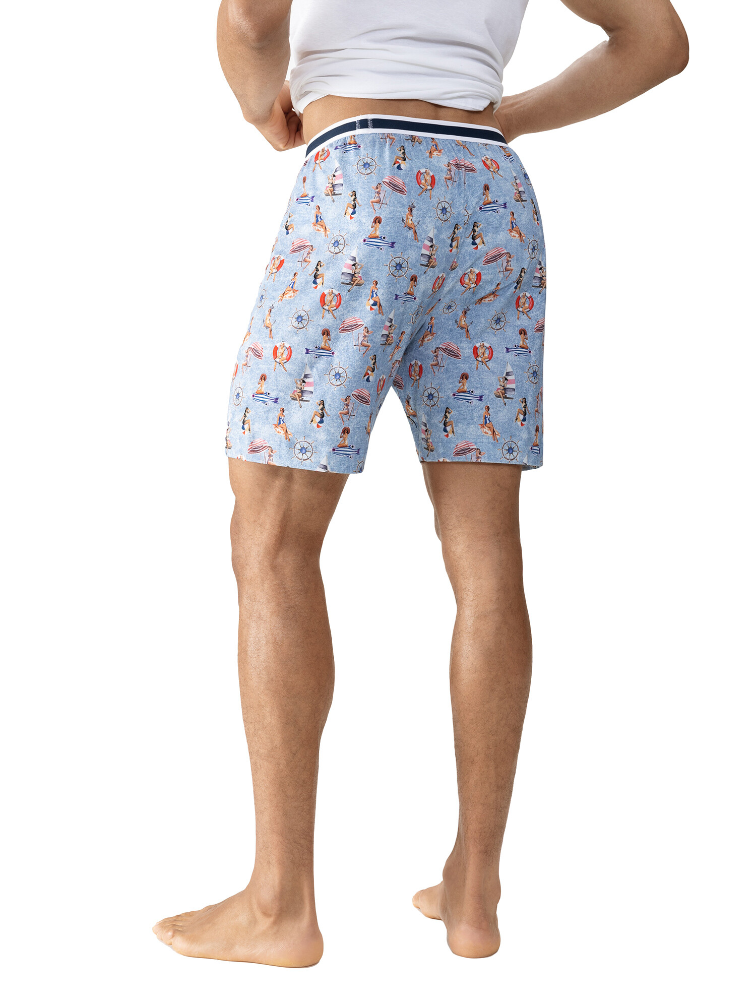 Mey Hose kurz 31197 baltic Ocean - von hinten