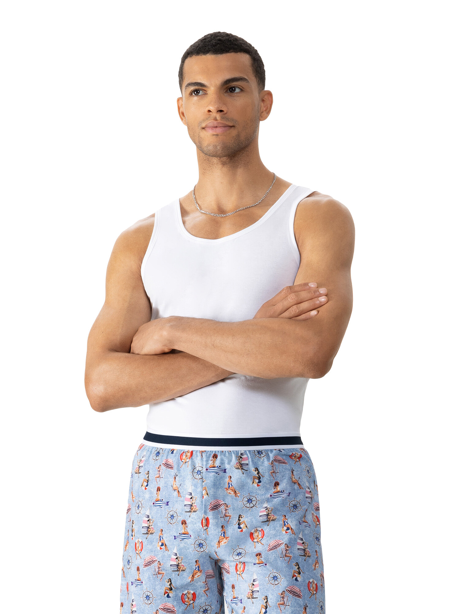 Mey Hose kurz 31197 baltic Ocean - von vorne