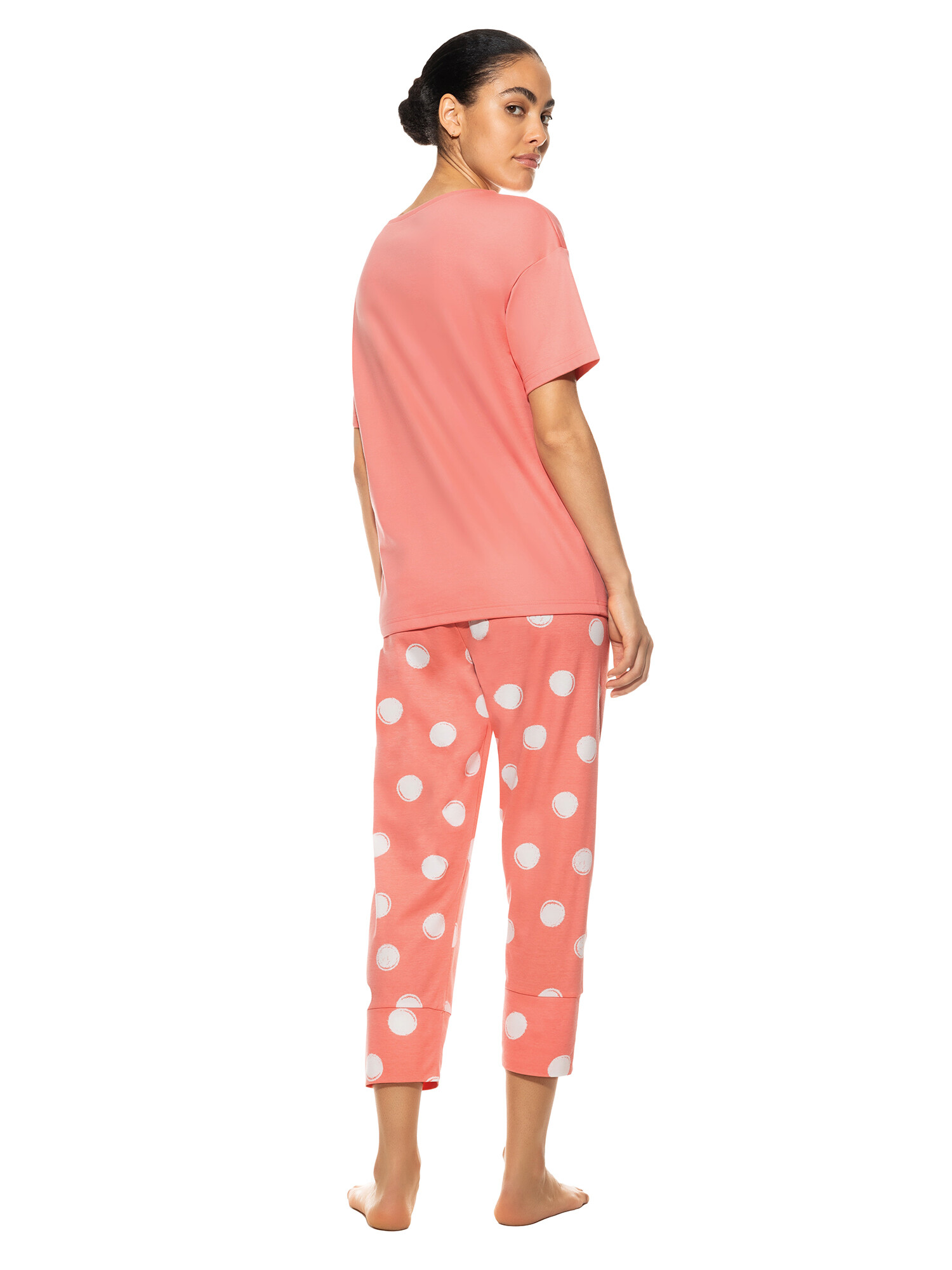Mey Pyjama 3/4 lang 13236 Cherry Punch - von hinten