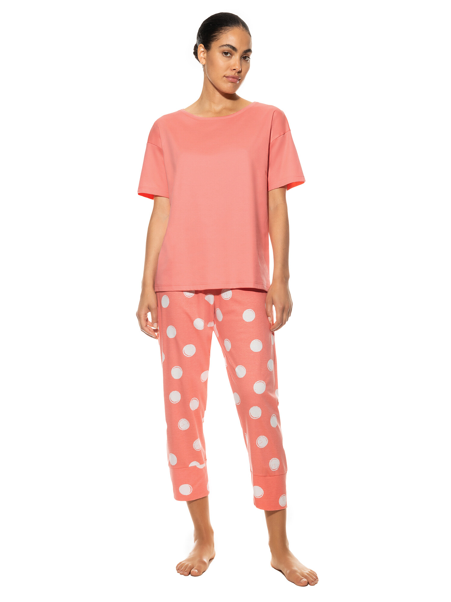 Mey Pyjama 3/4 lang 13236 Cherry Punch - von vorne